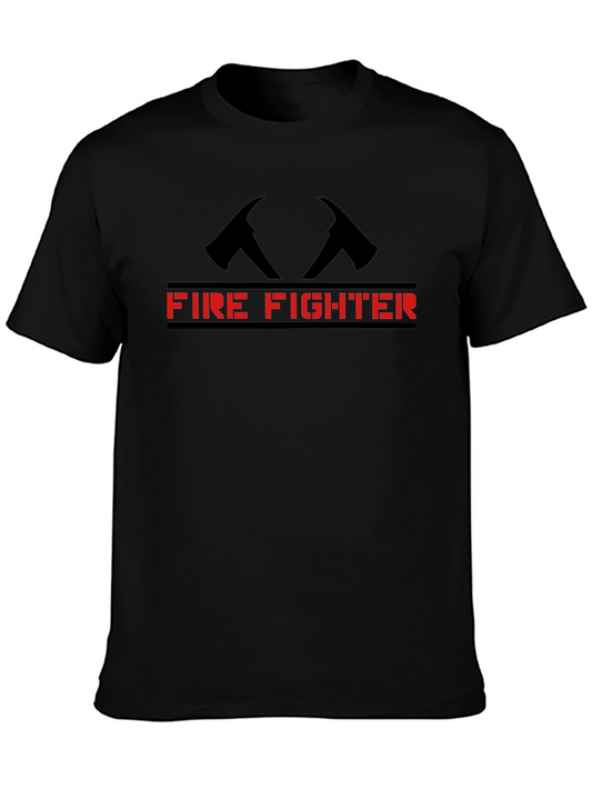 Firefighter Axe T-Shirt - Stylish Graphic Tee