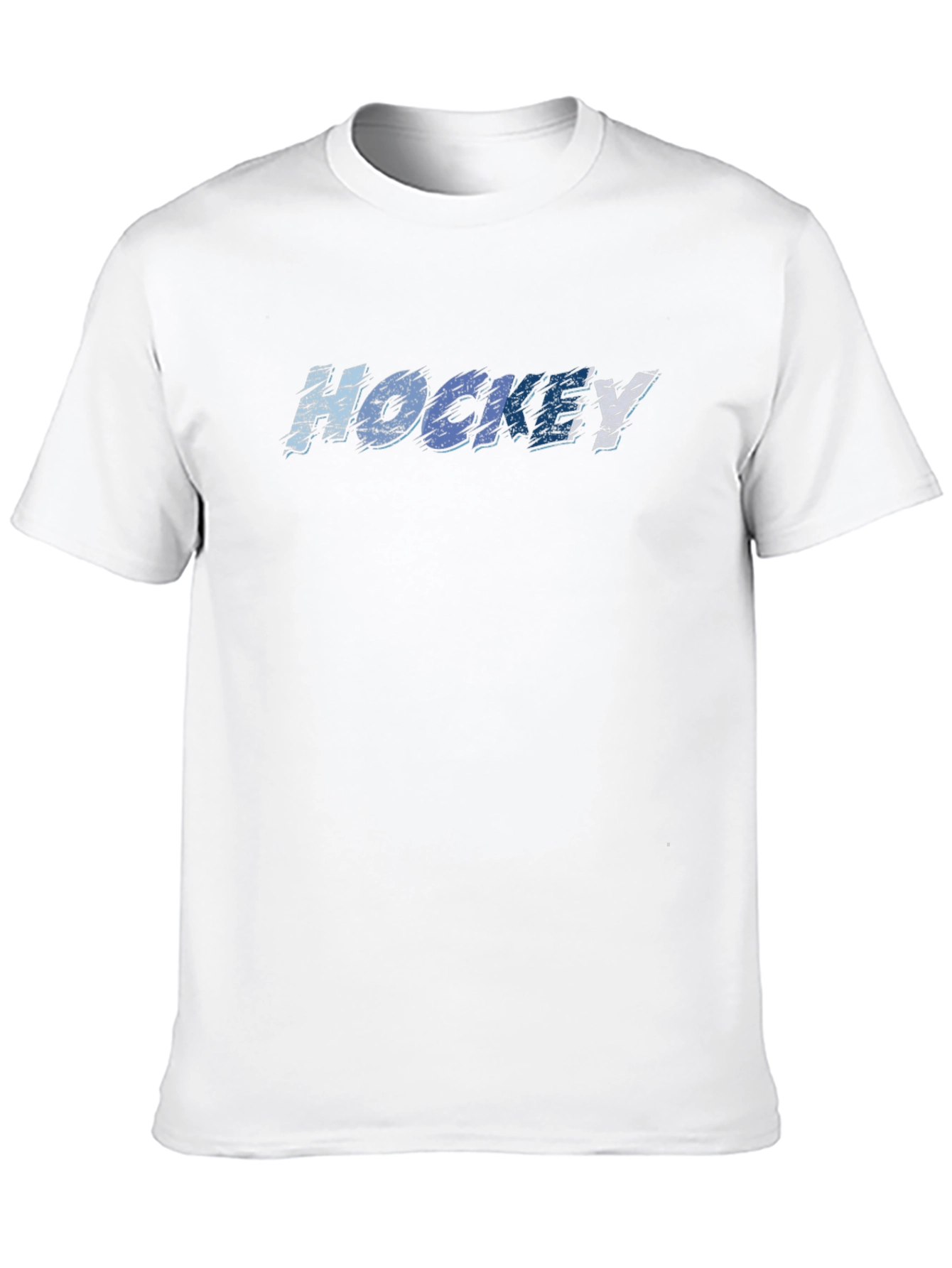 Hockey Graphic Tee - Black Cotton T-Shirt