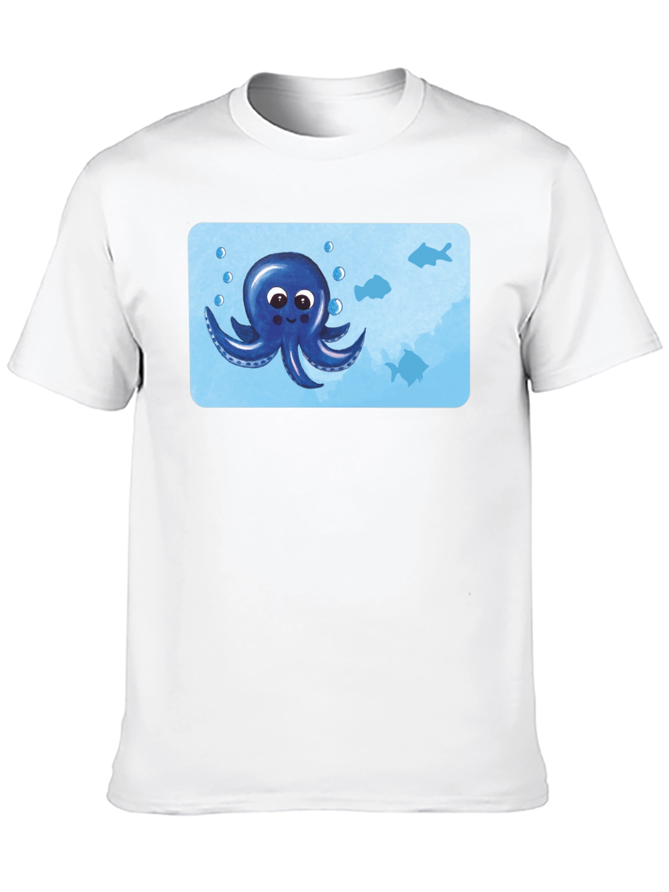 Cute Octopus Graphic T-Shirt - Black