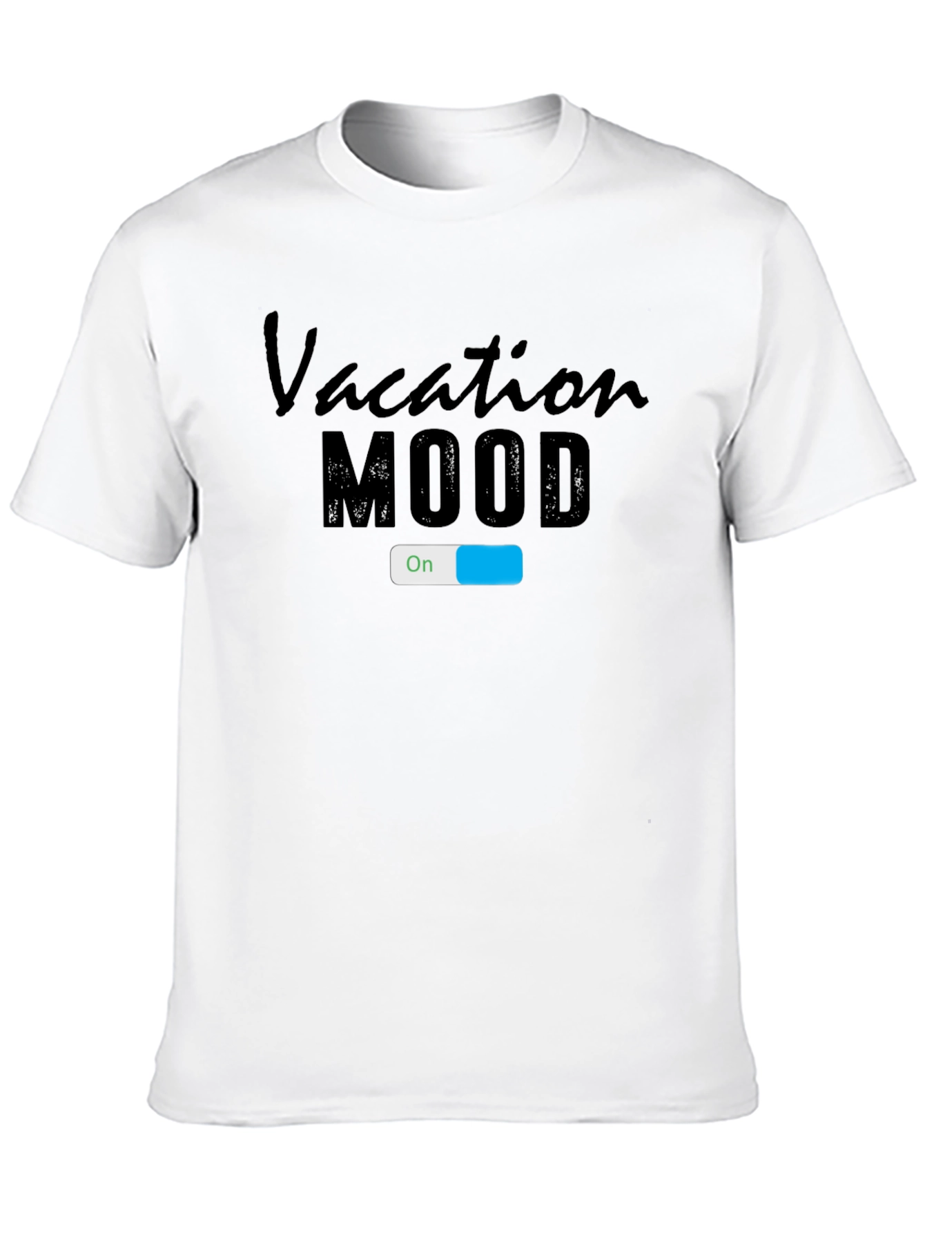 Vacation Mode On T-Shirt - Black Graphic Tee