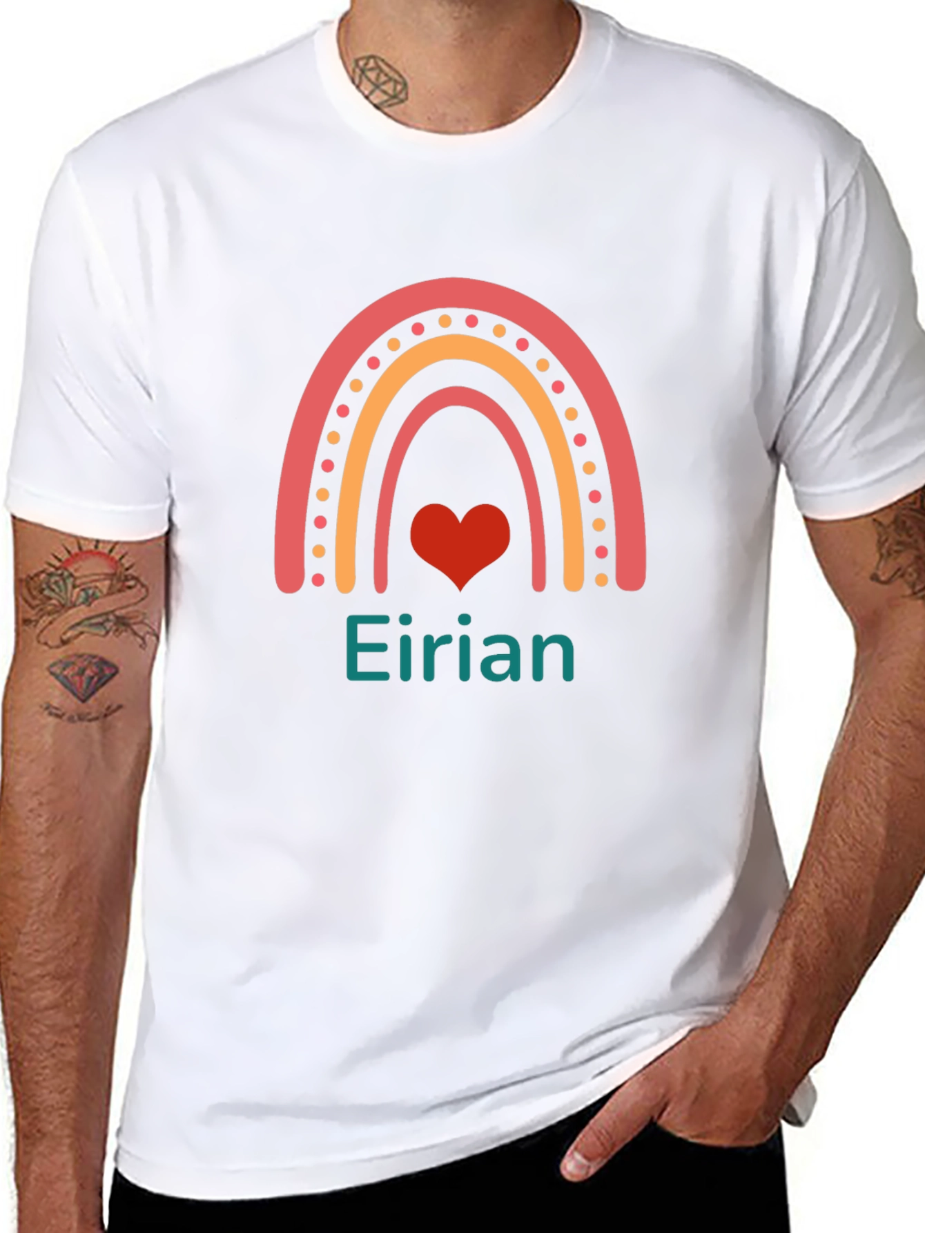 Eirian Rainbow Heart Graphic T-Shirt