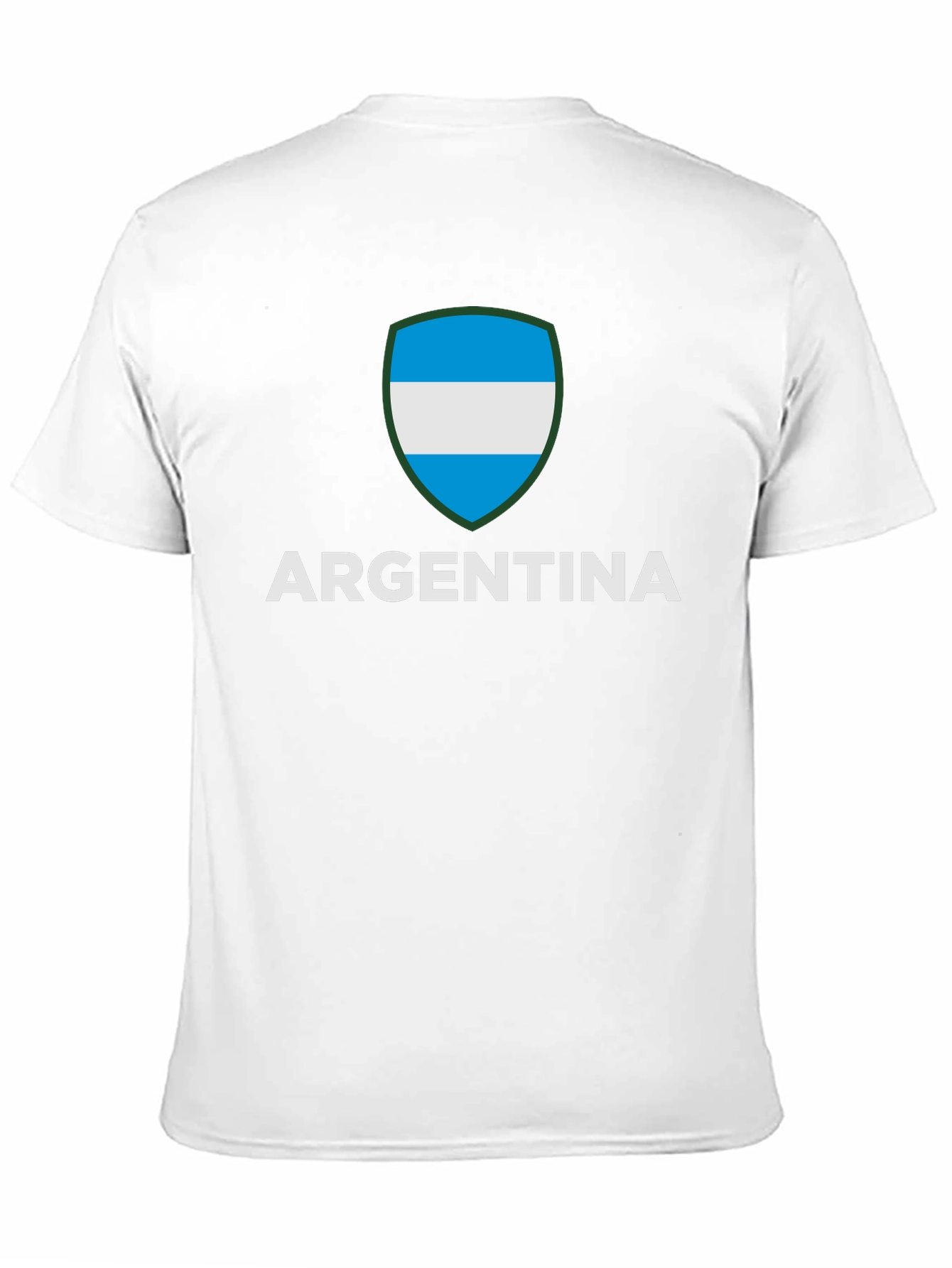 Argentina Flag Crest Graphic Tee - Black