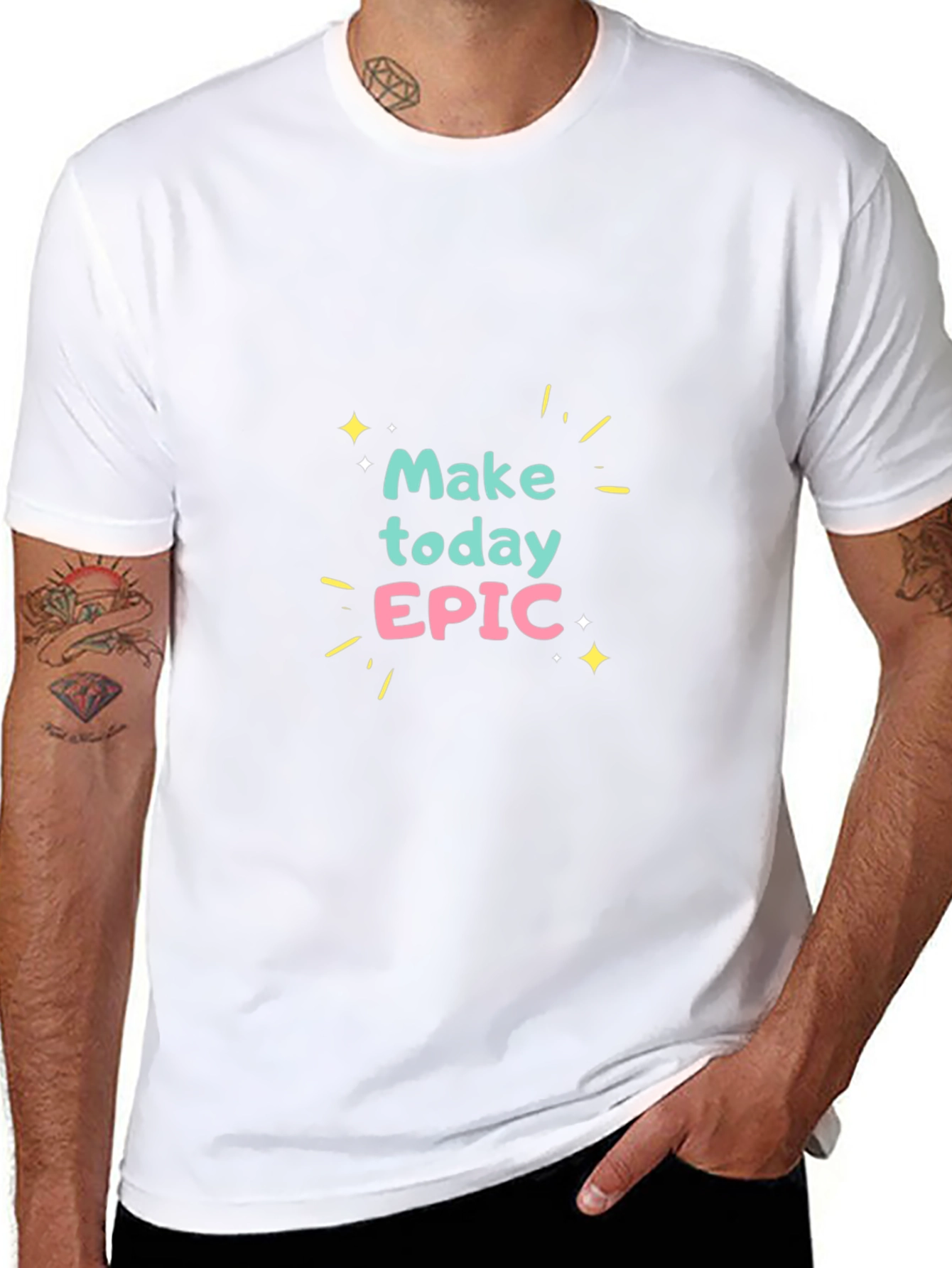 Make Today Epic Black Graphic Tee
