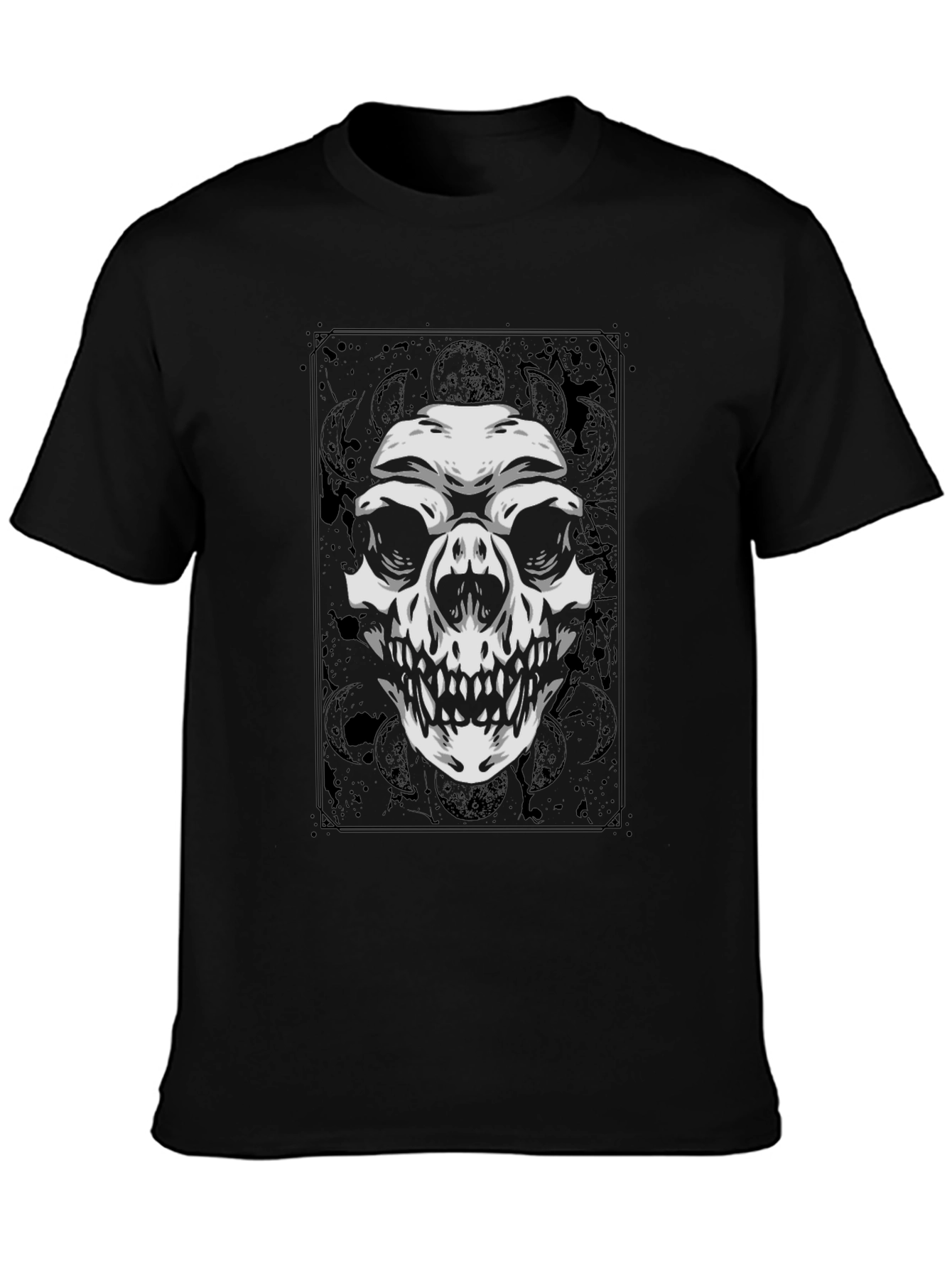 Skull Graphic T-Shirt - Black