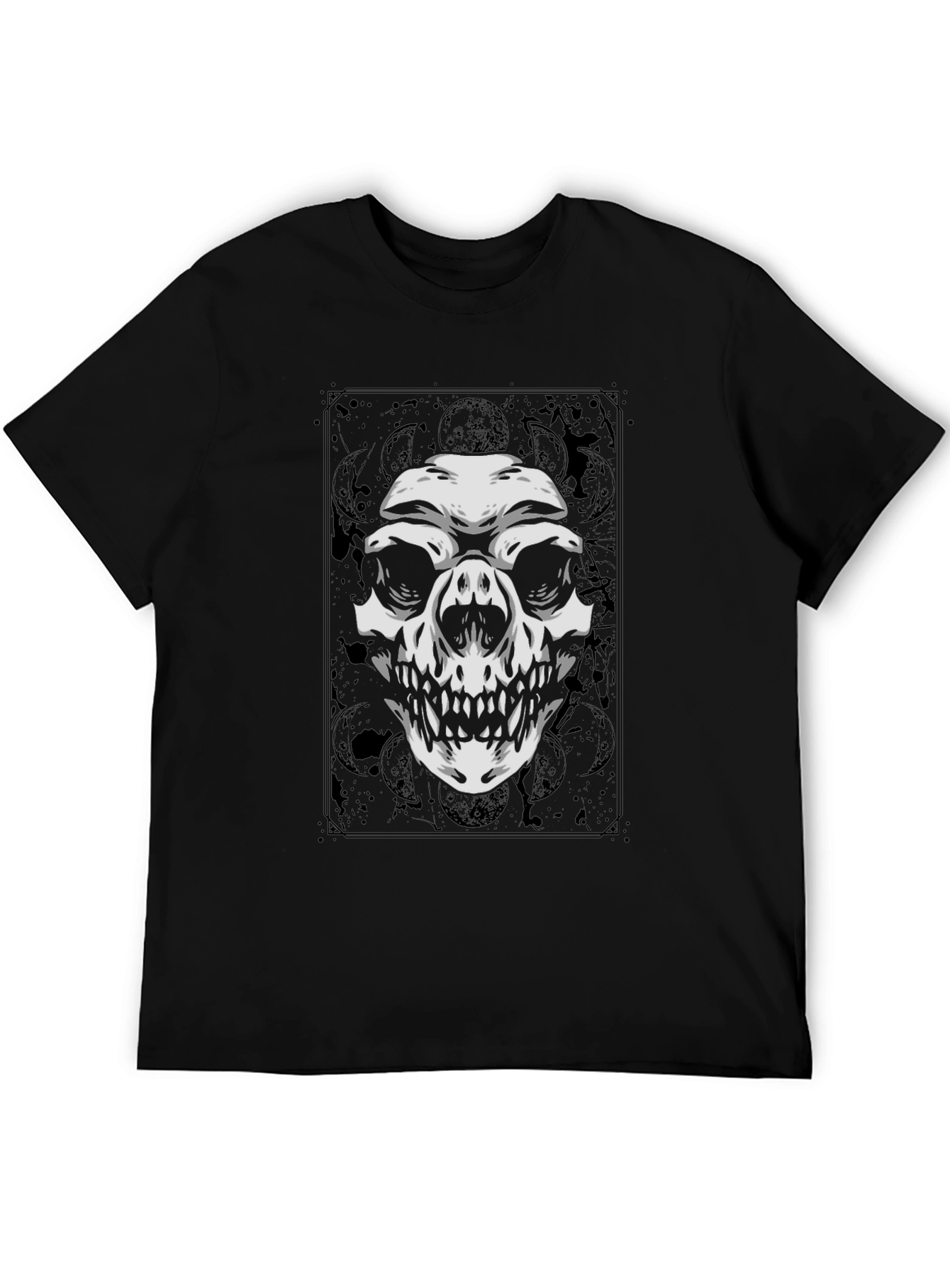 Skull Graphic T-Shirt - Black