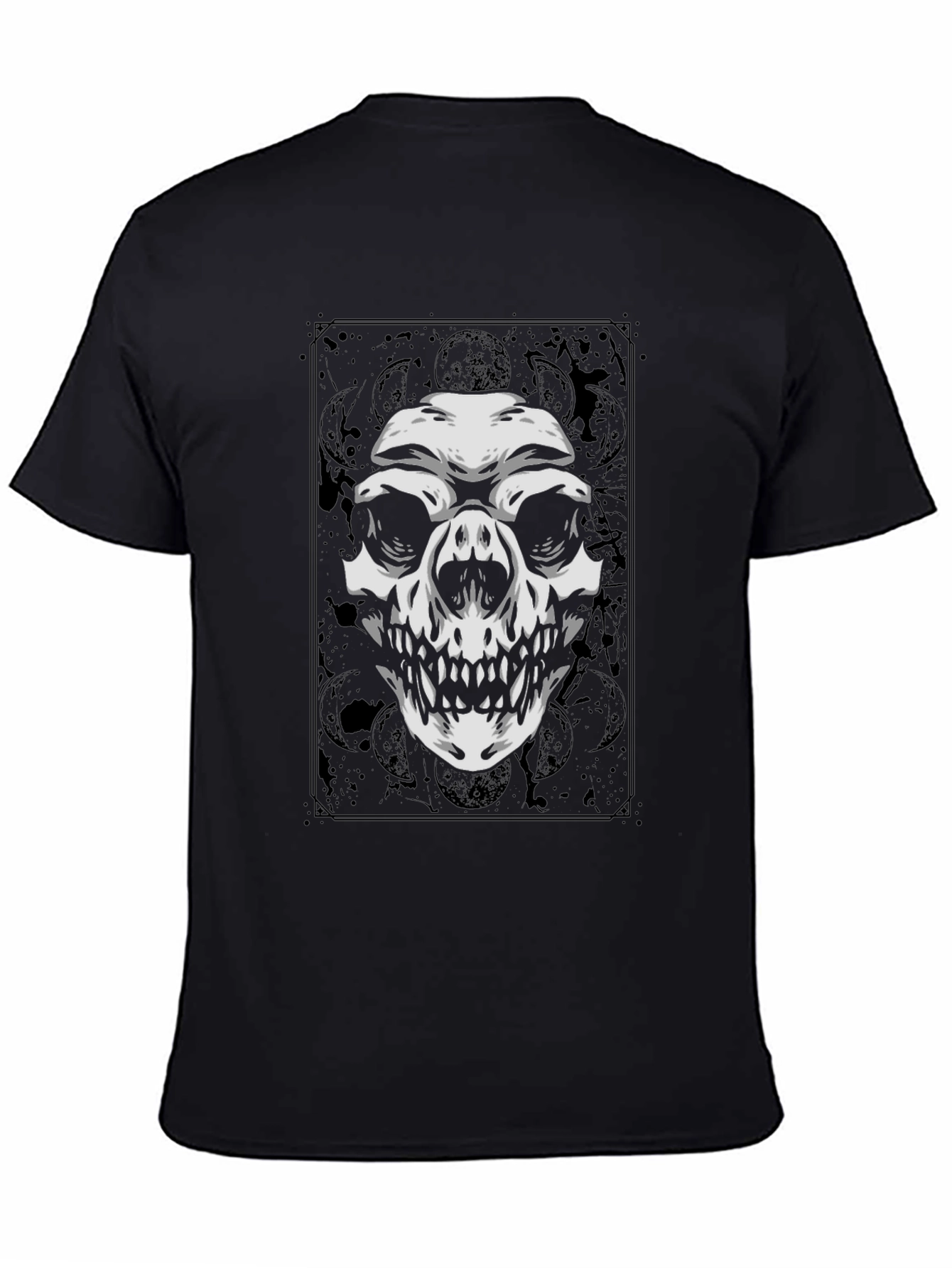 Skull Graphic T-Shirt - Black