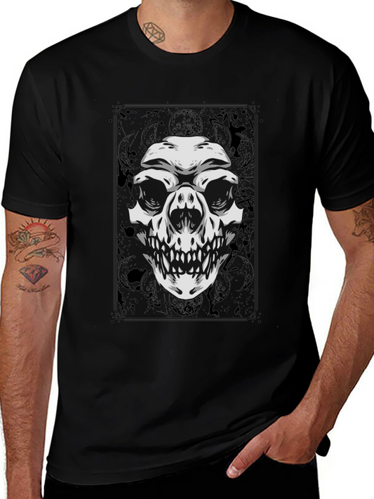 Skull Graphic T-Shirt - Black