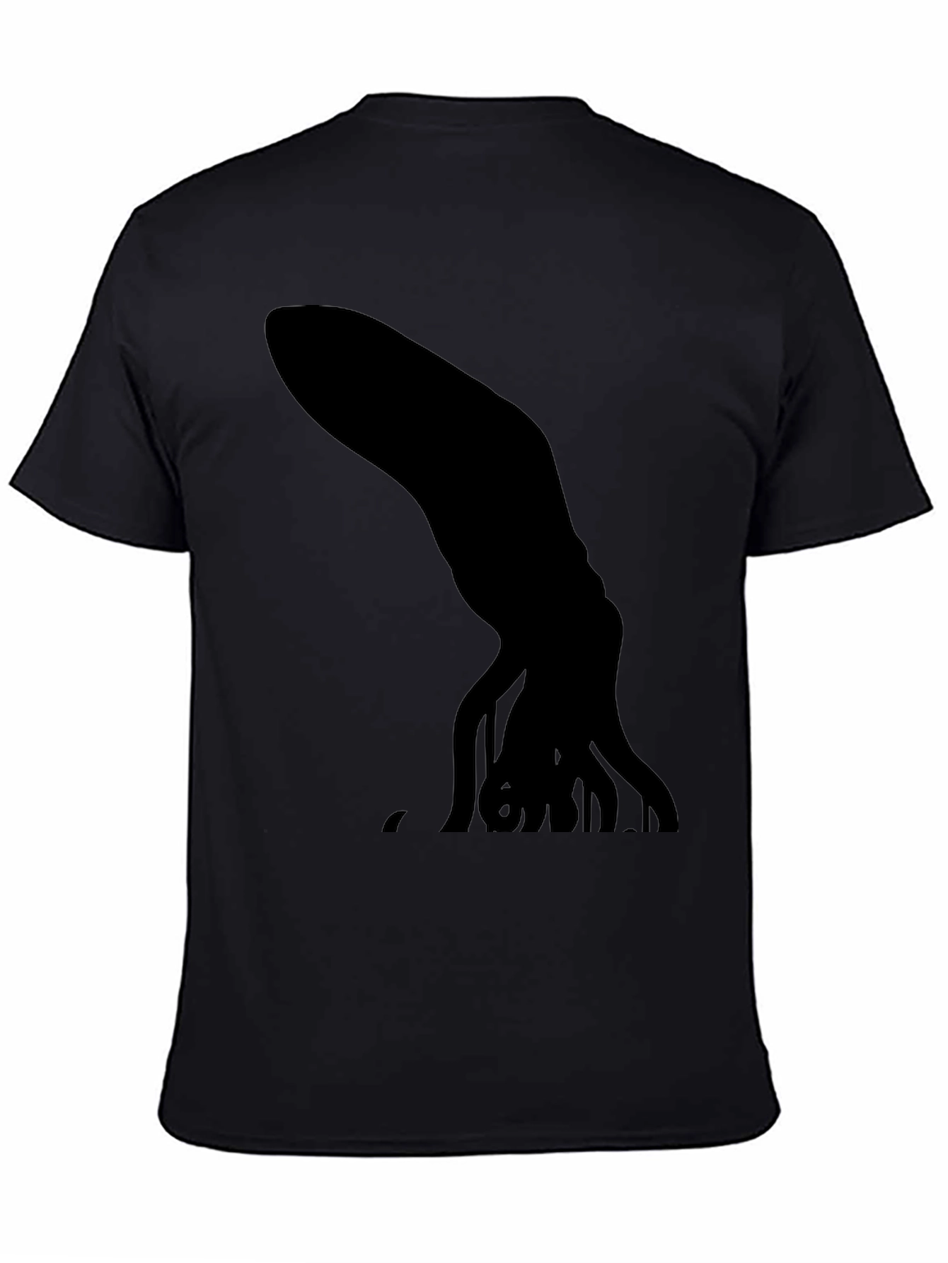 Mens Black Squid Graphic T-Shirt