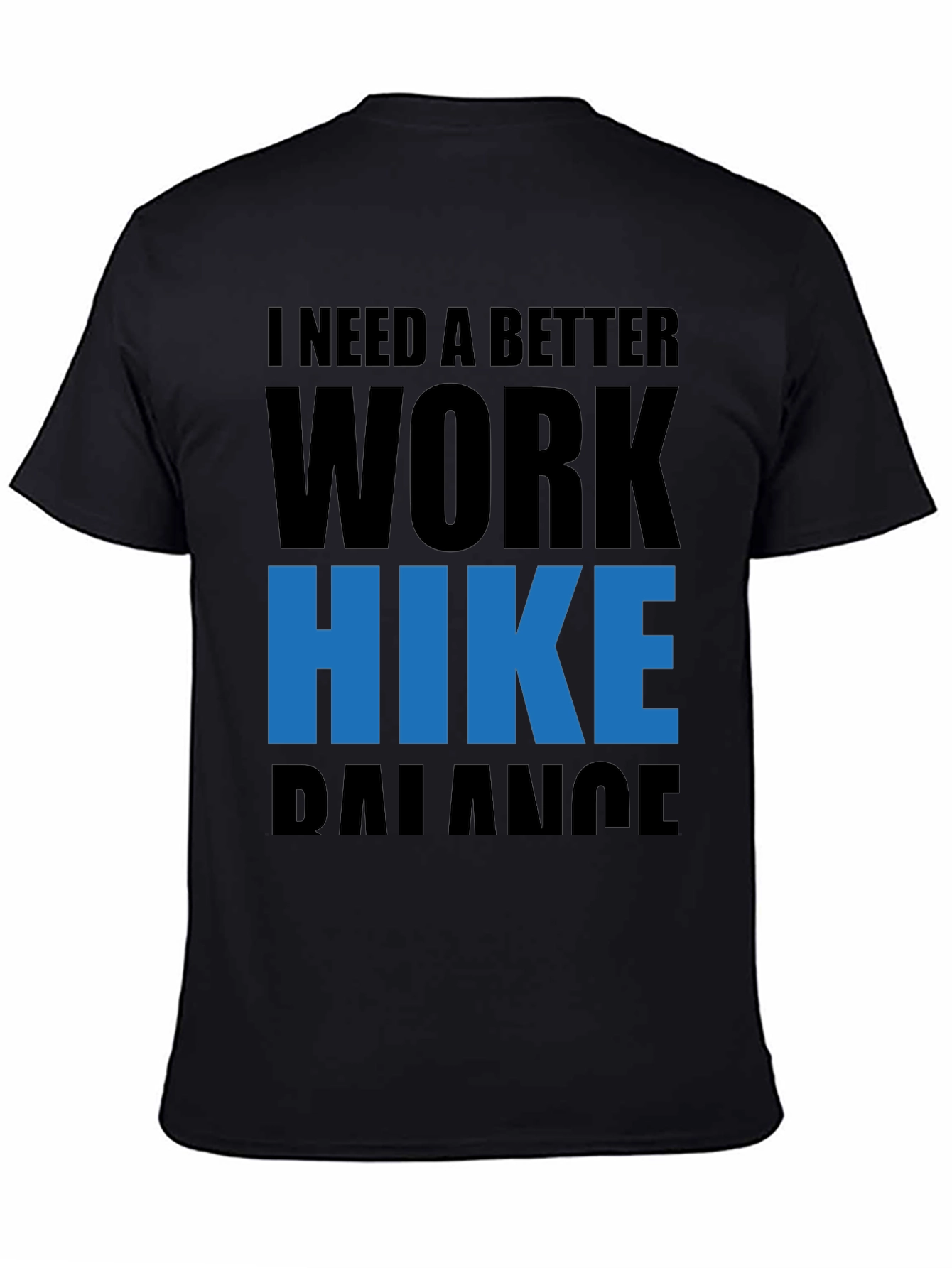Work Hike Balance Tee - Black Graphic T-Shirt