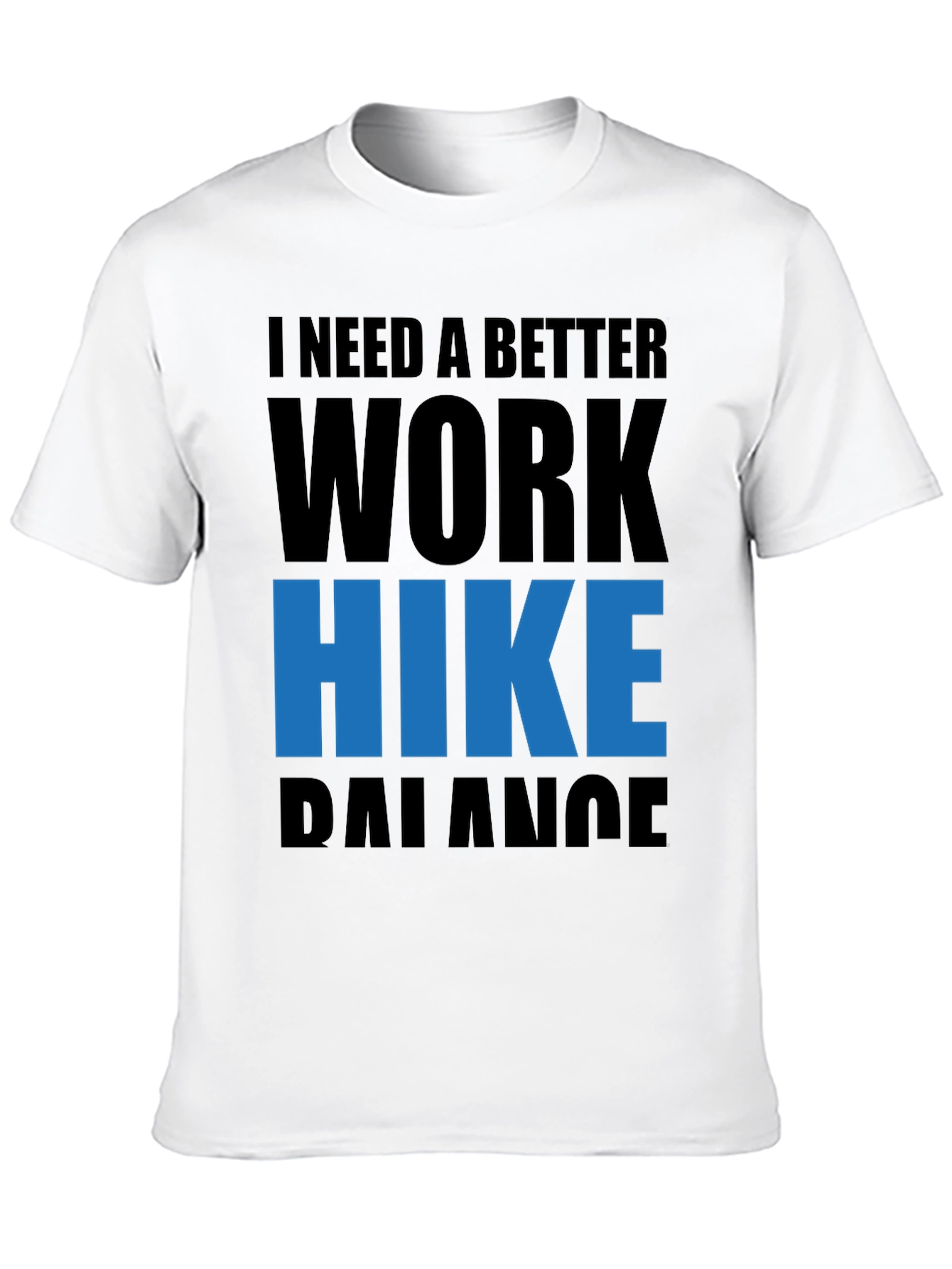 Work Hike Balance Tee - Black Graphic T-Shirt