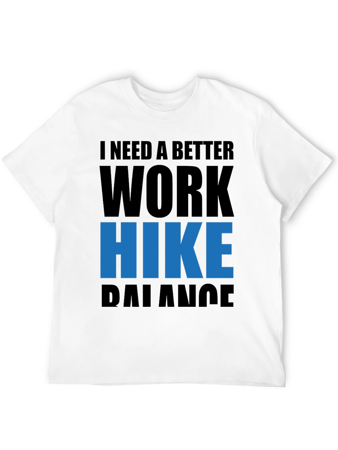 Work Hike Balance Tee - Black Graphic T-Shirt