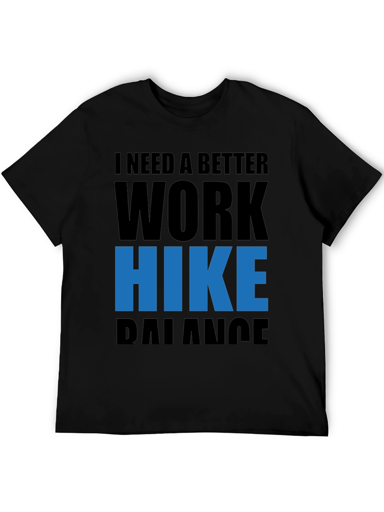 Work Hike Balance Tee - Black Graphic T-Shirt
