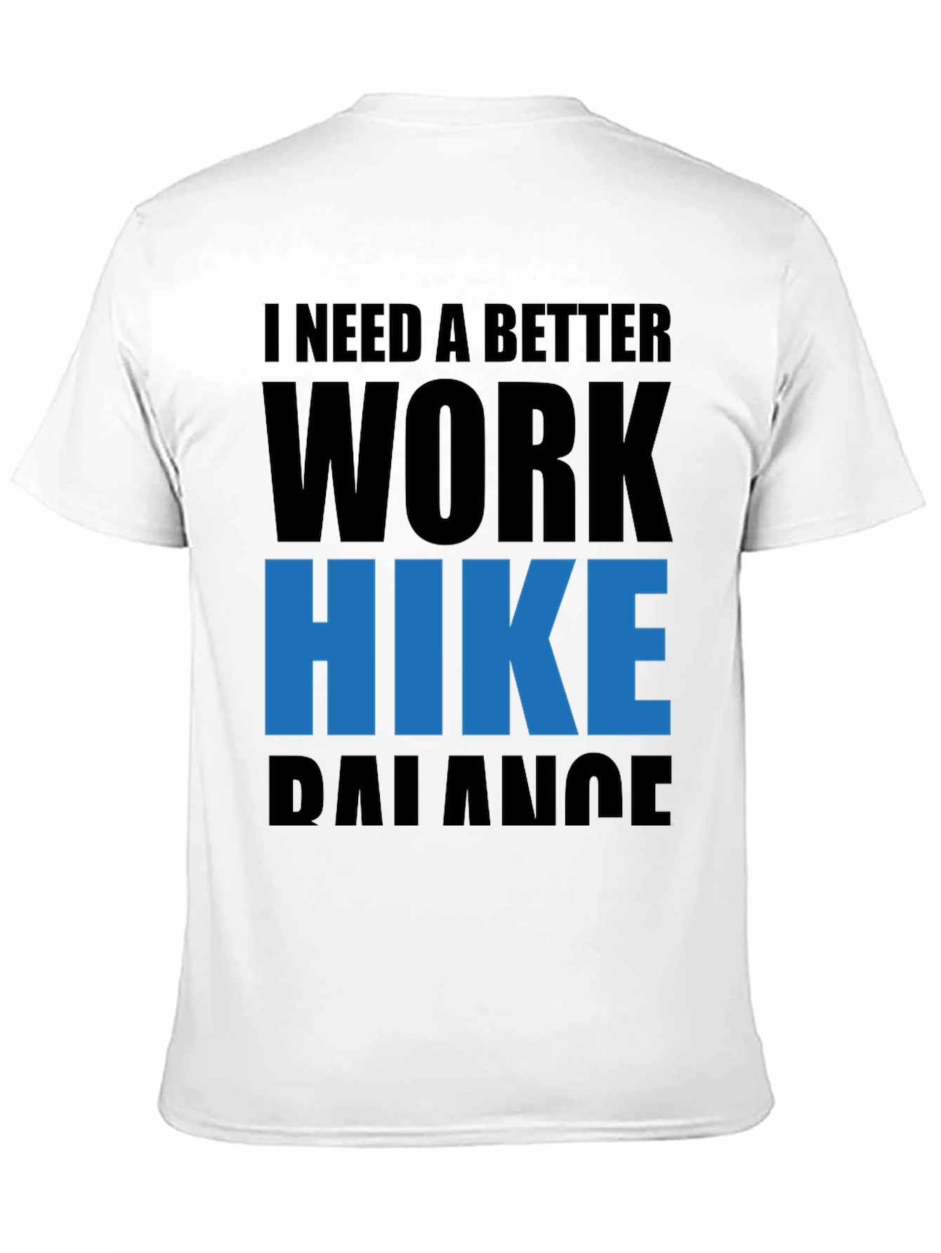 Work Hike Balance Tee - Black Graphic T-Shirt