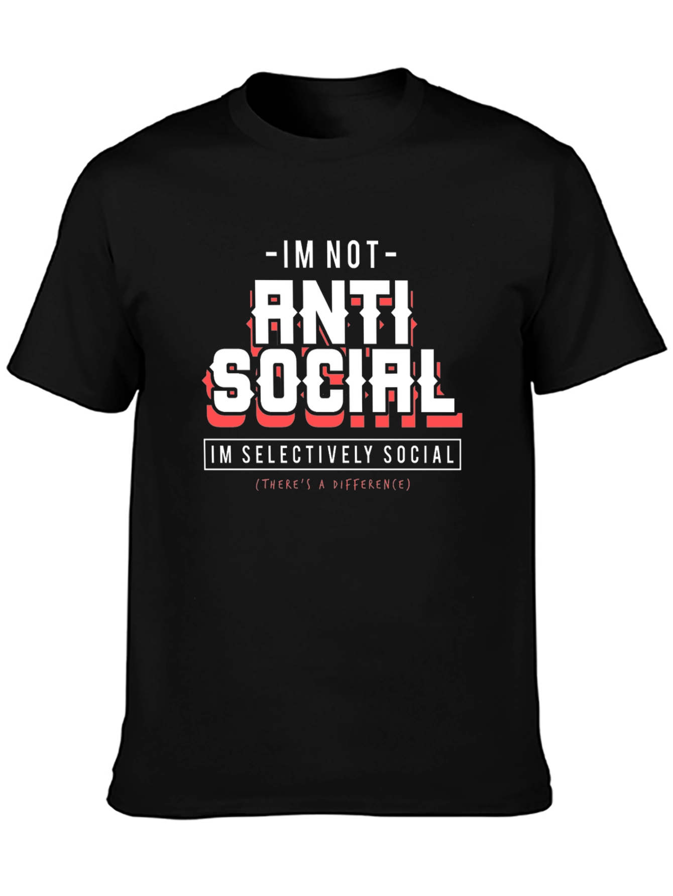 Anti Social? Mens Graphic T-Shirt