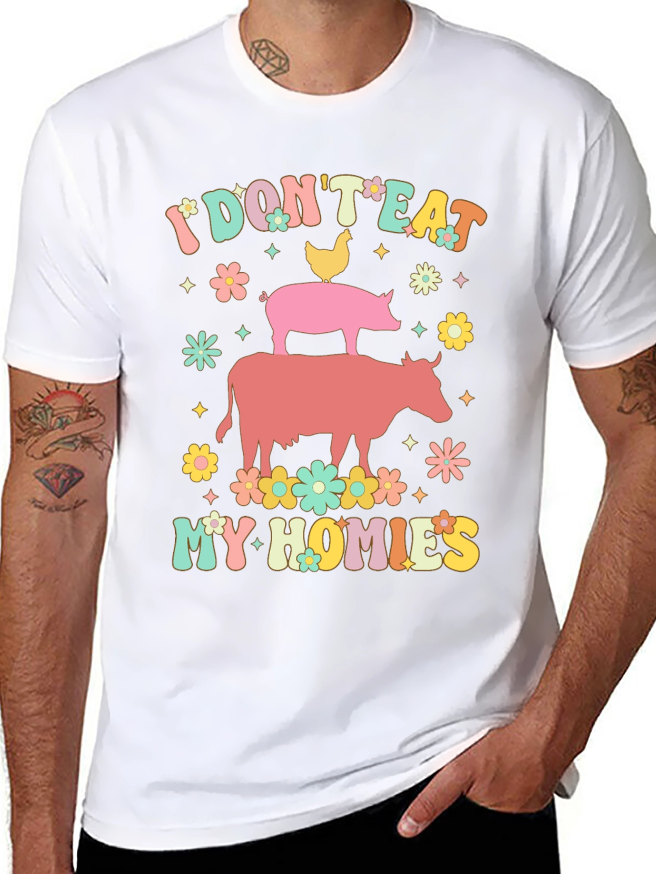 Vegan I Dont Eat My Homies T-Shirt
