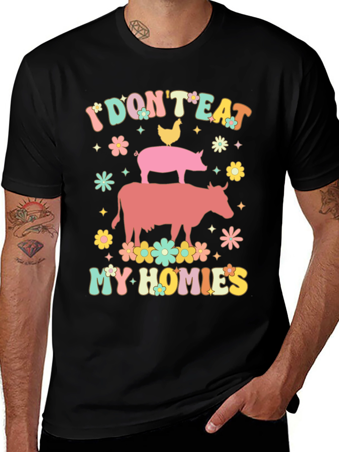 Vegan I Dont Eat My Homies T-Shirt