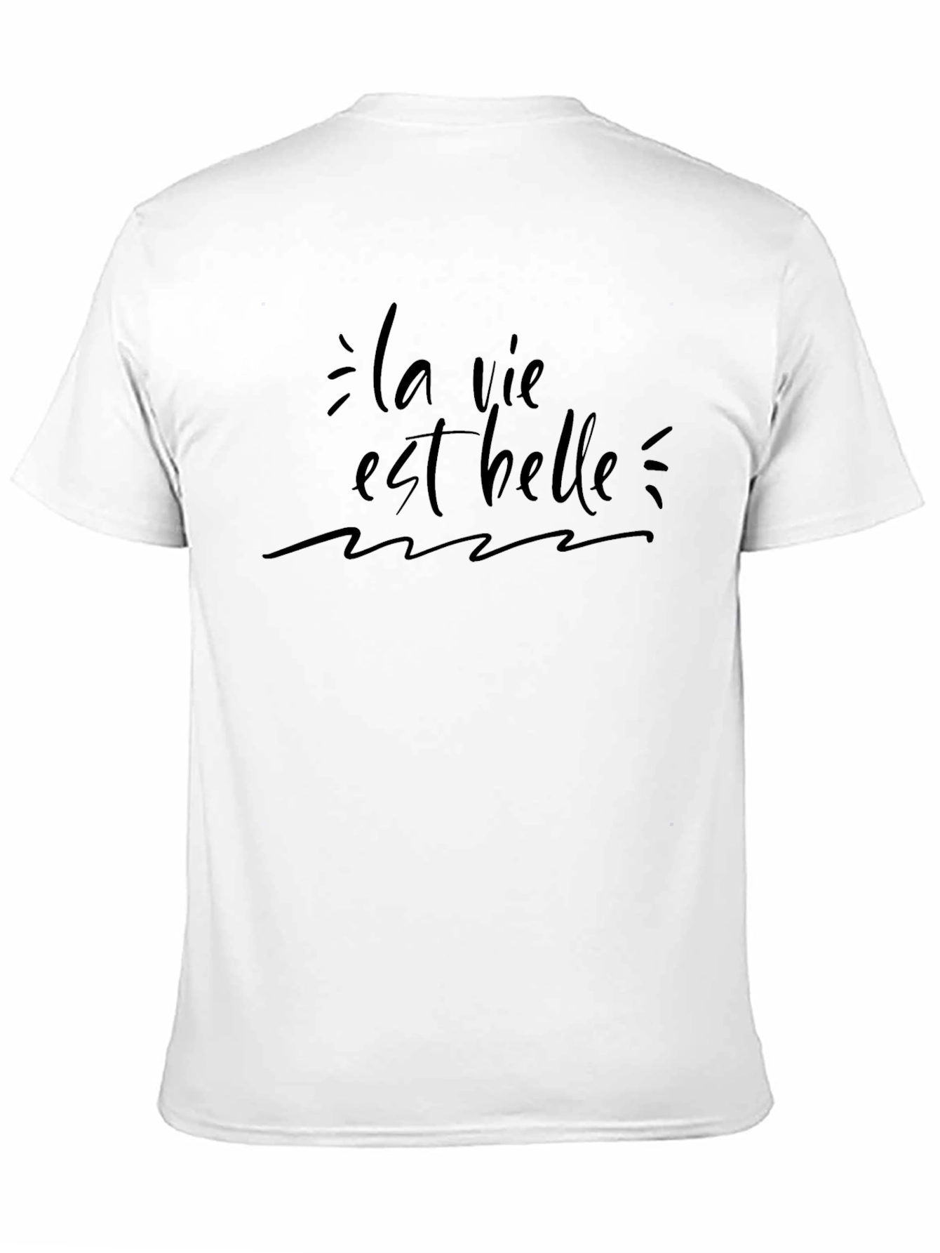 La Vie Est Belle Graphic Tee - Trendy T-Shirt