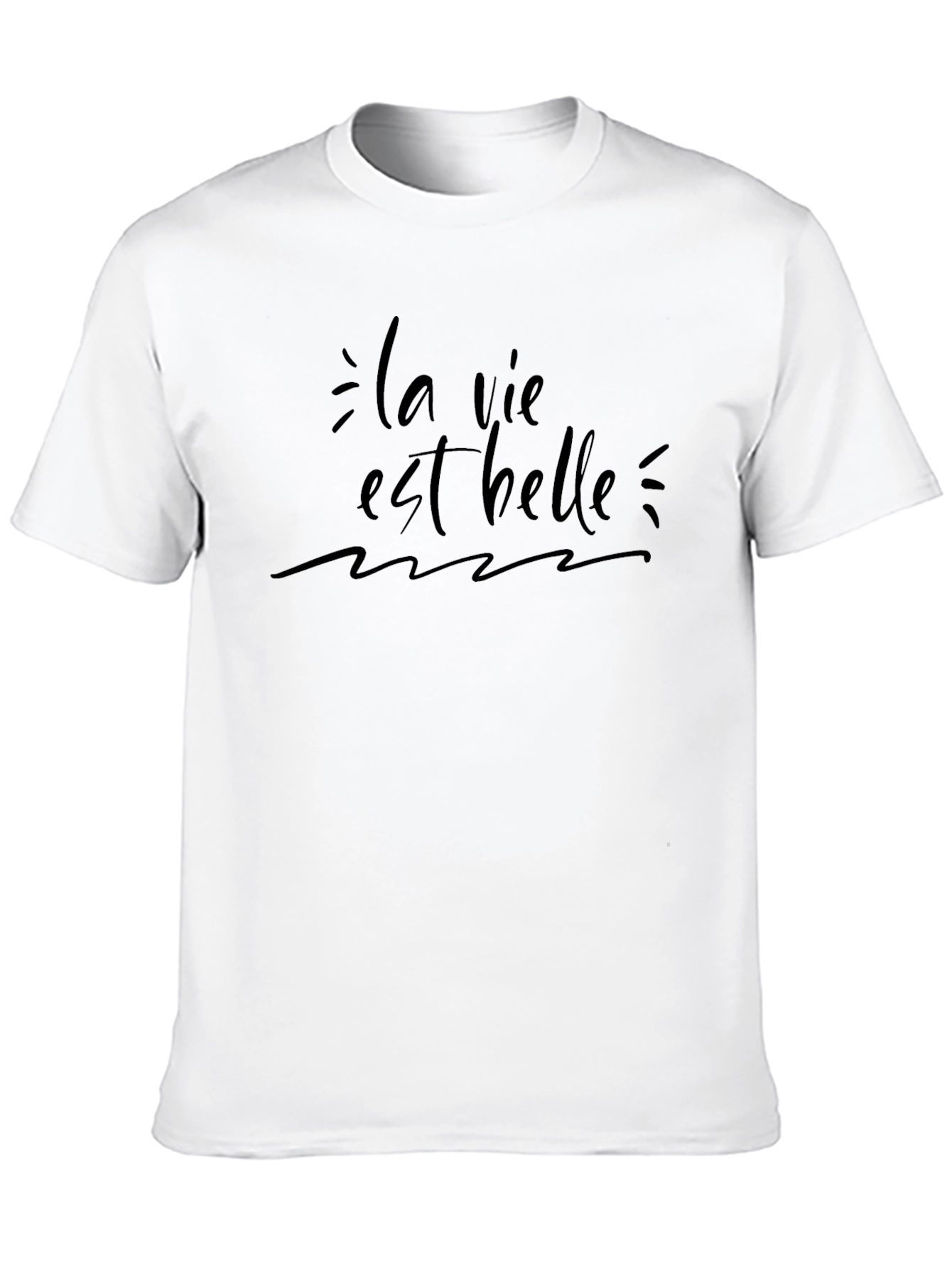 La Vie Est Belle Graphic Tee - Trendy T-Shirt