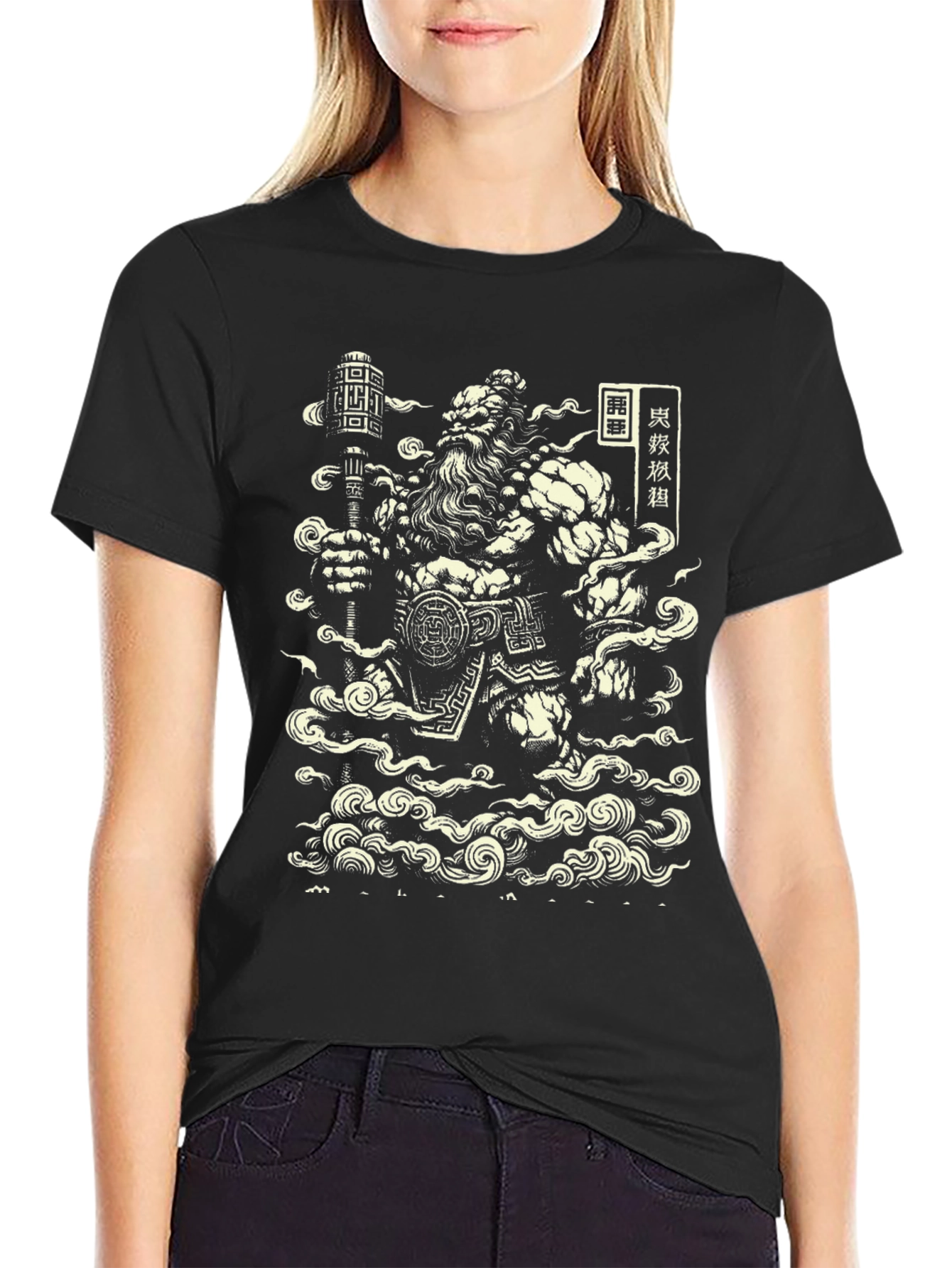 Warrior Graphic Black T-Shirt