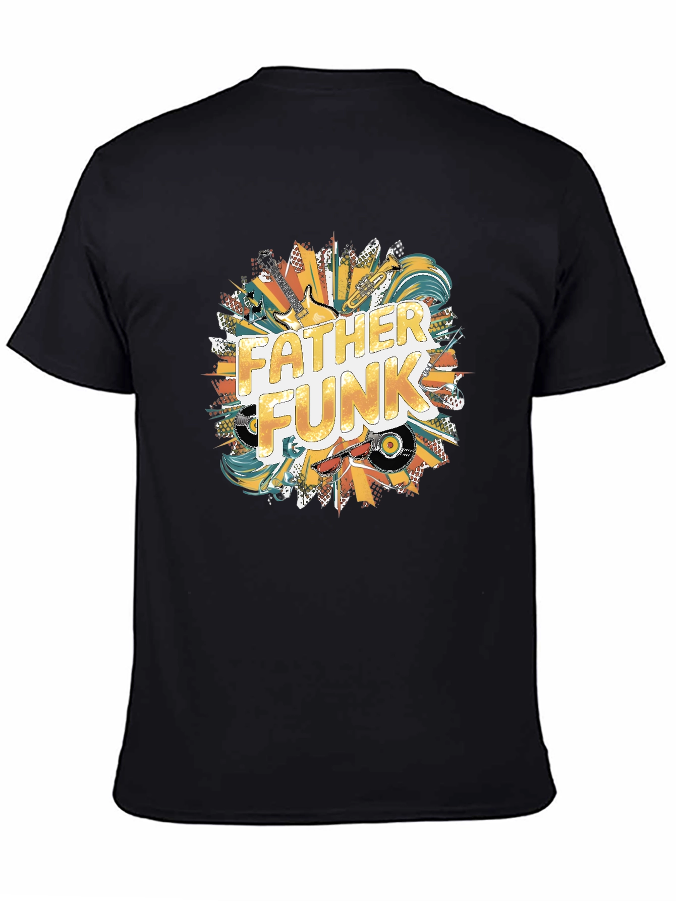 Father Funk Graphic Tee - Black Cotton T-Shirt