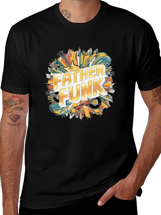 Father Funk Graphic Tee - Black Cotton T-Shirt