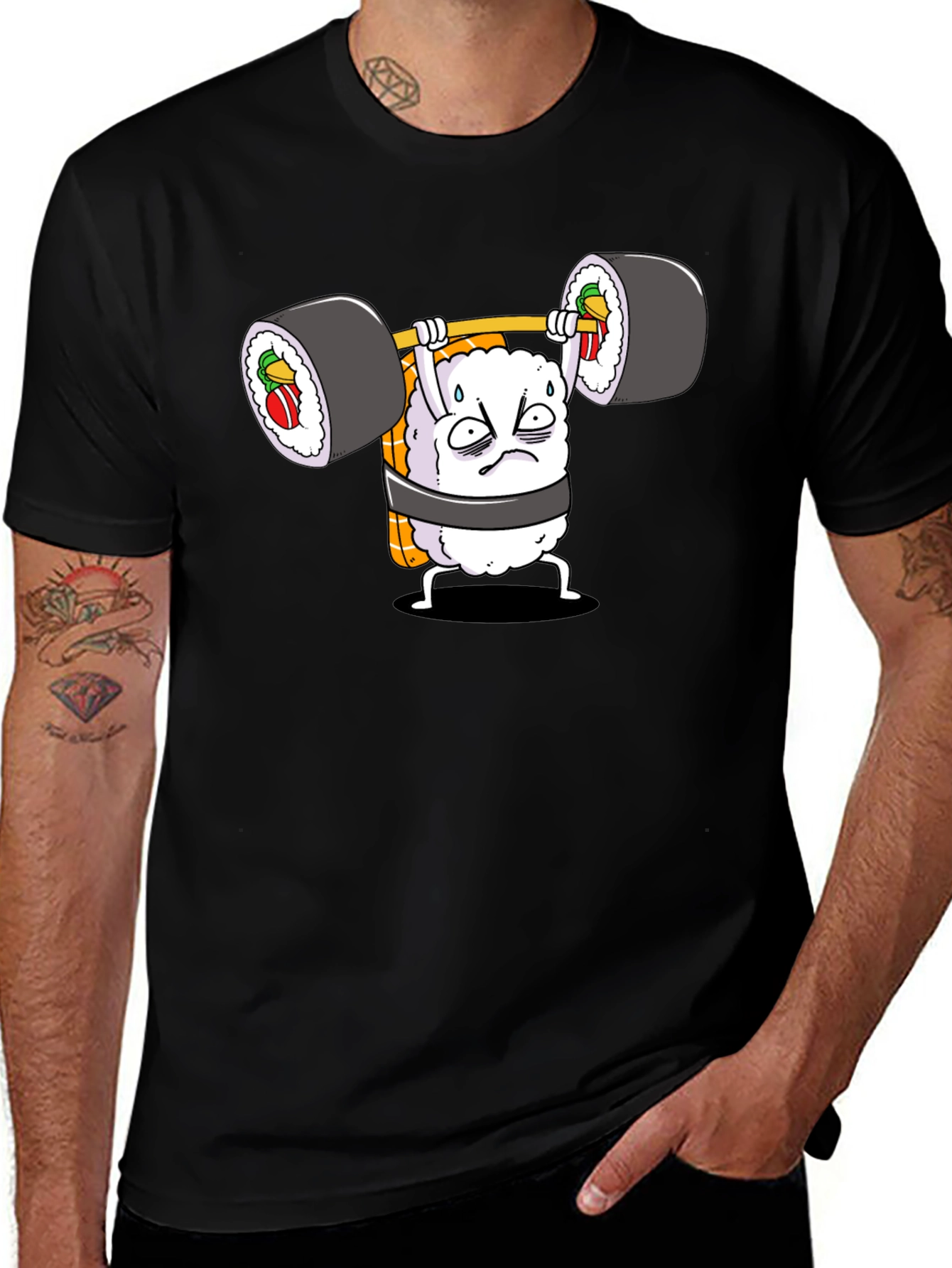 Sushi Weightlifter Graphic Tee