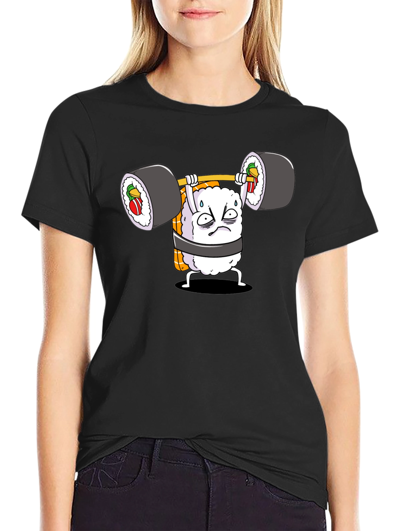 Sushi Weightlifter Graphic Tee