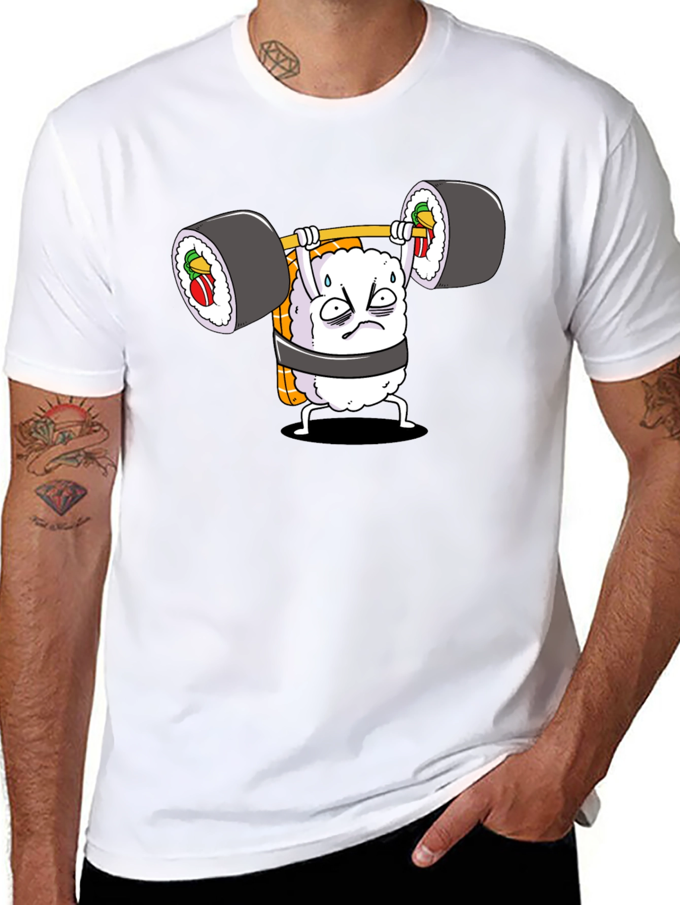 Sushi Weightlifter Graphic Tee