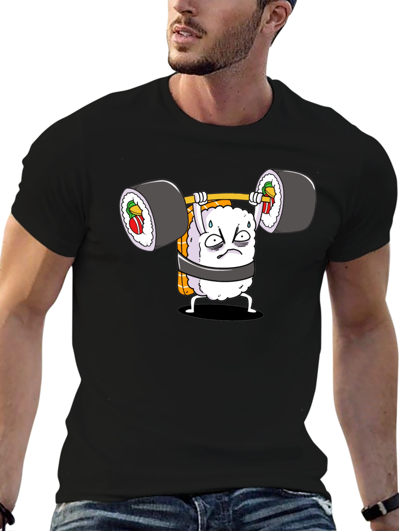 Sushi Weightlifter Graphic Tee