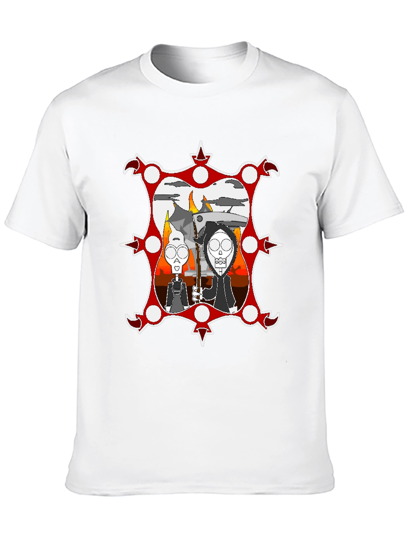 Cartoon Graphic Black Tee