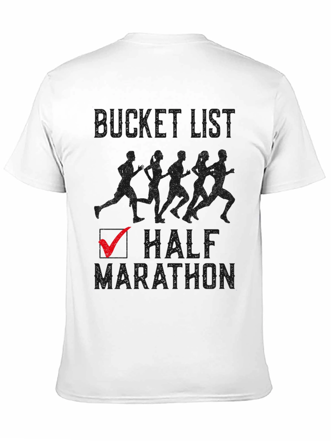 Bucket List Half Marathon Checked T-Shirt