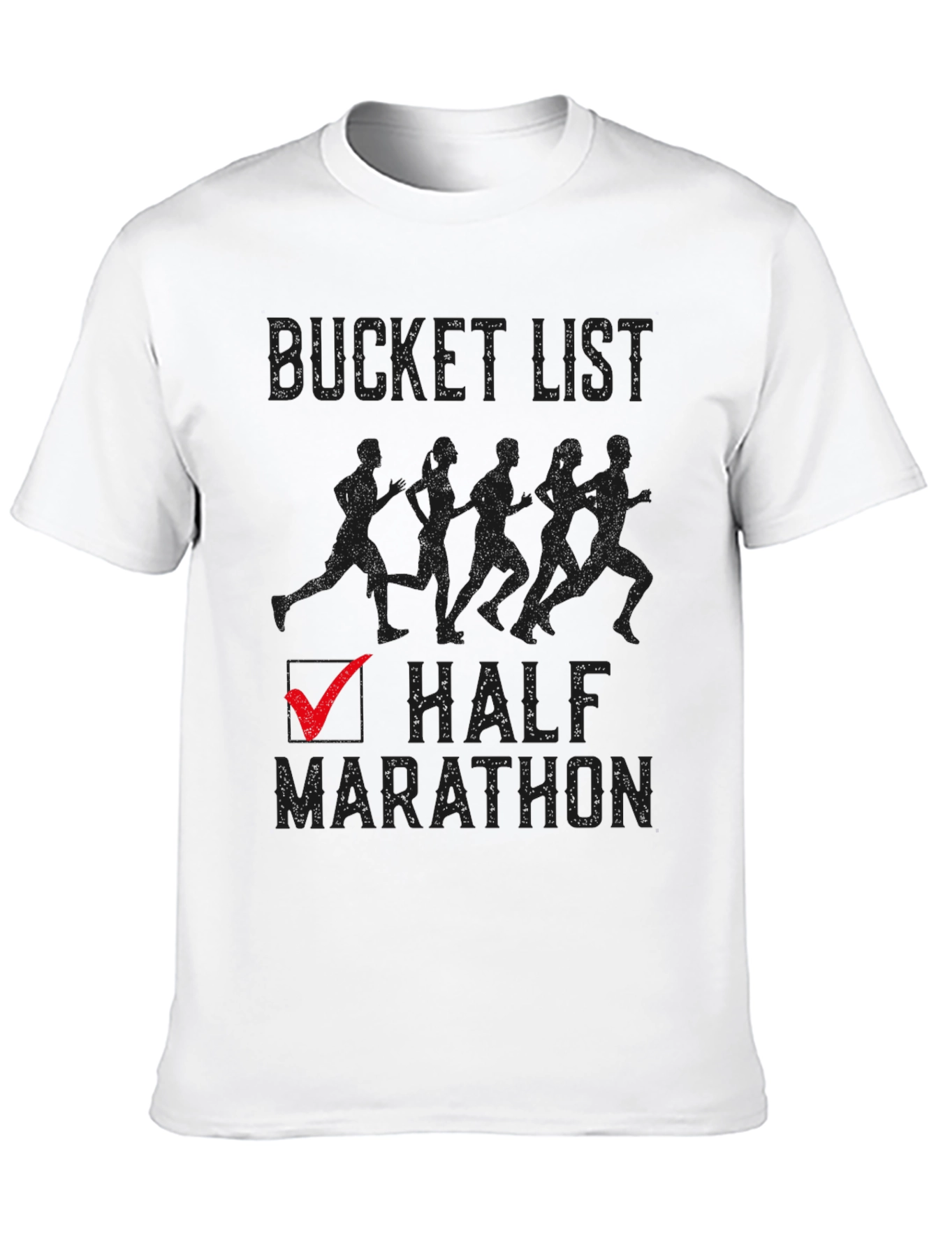 Bucket List Half Marathon Checked T-Shirt