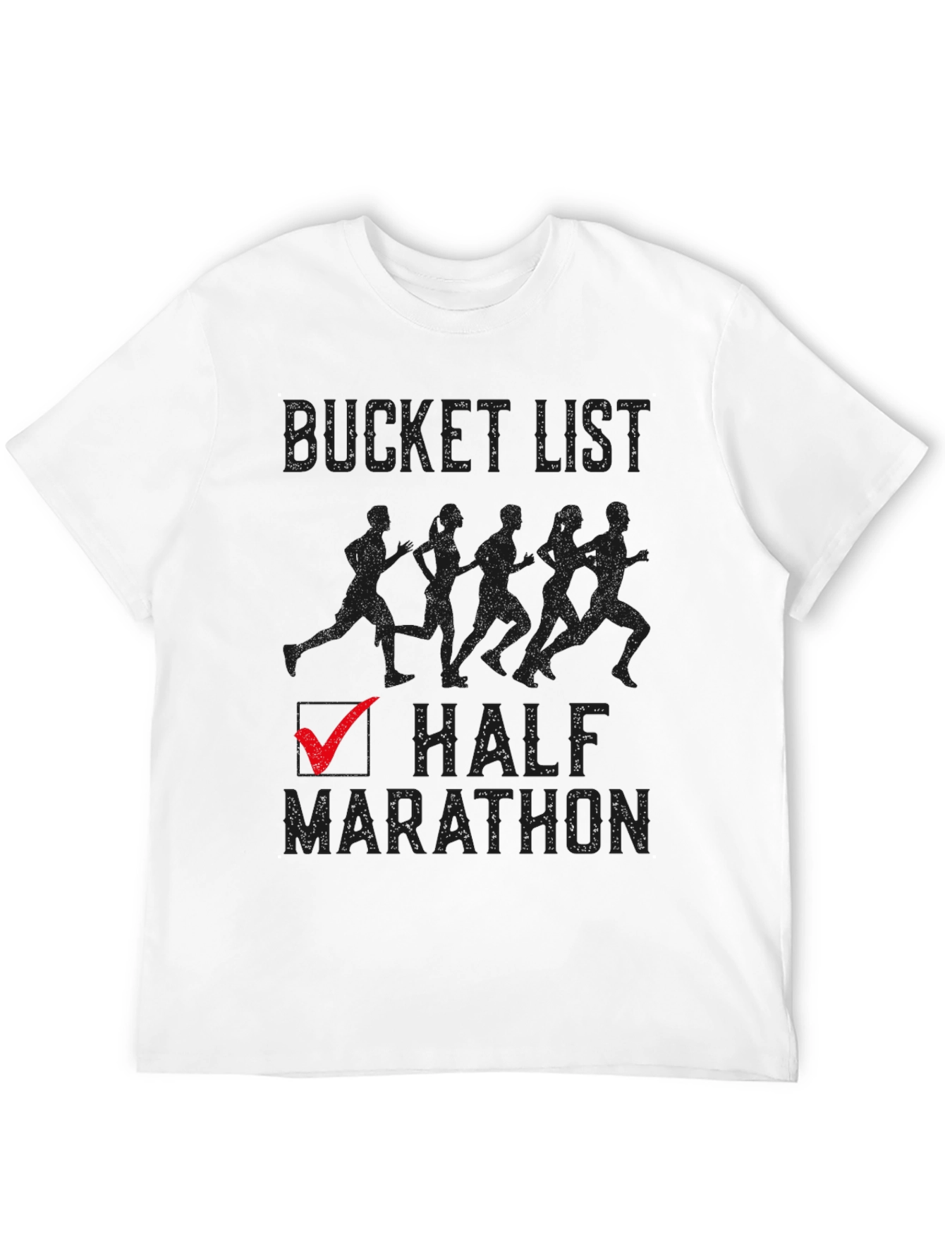 Bucket List Half Marathon Checked T-Shirt