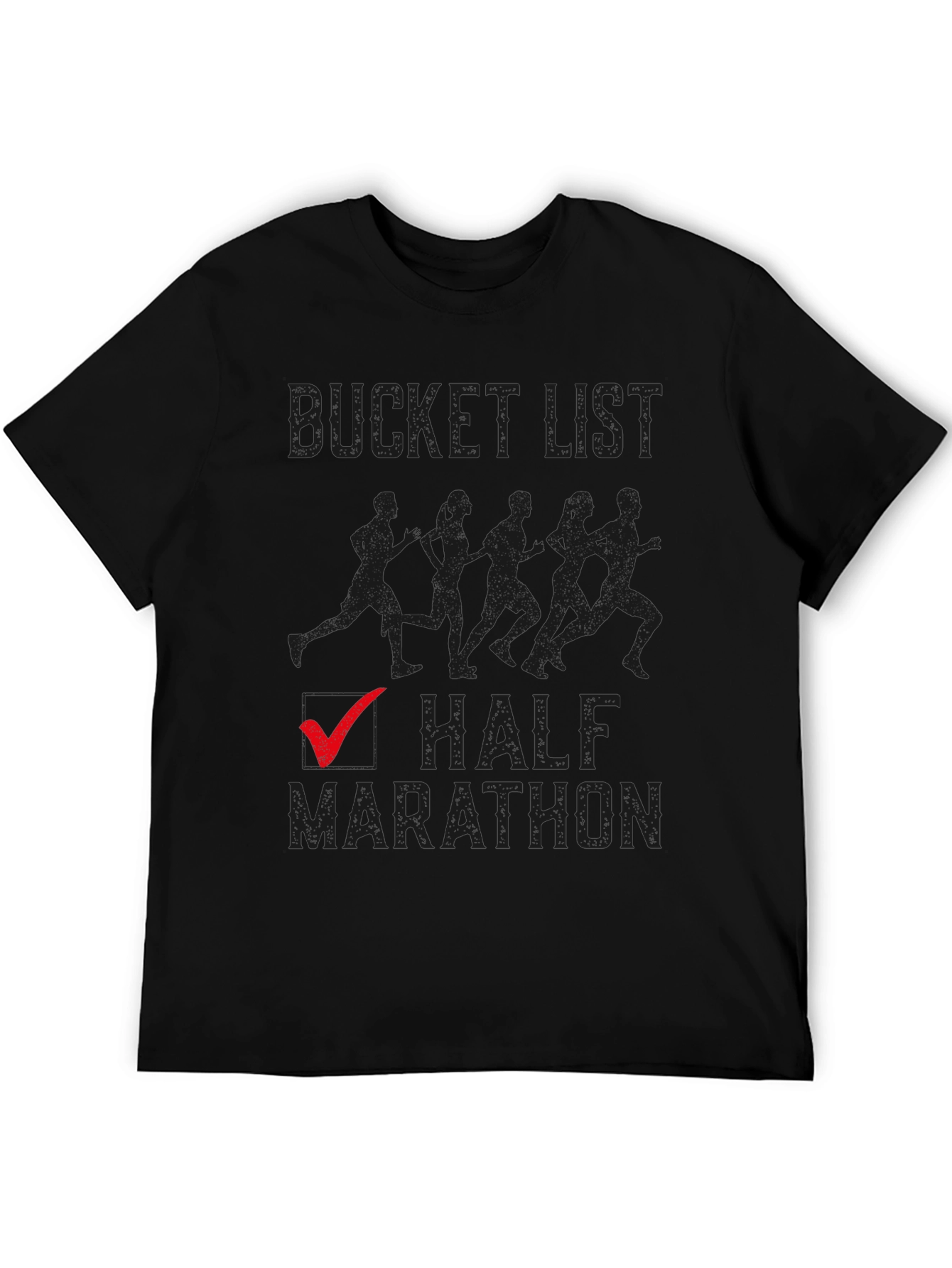 Bucket List Half Marathon Checked T-Shirt