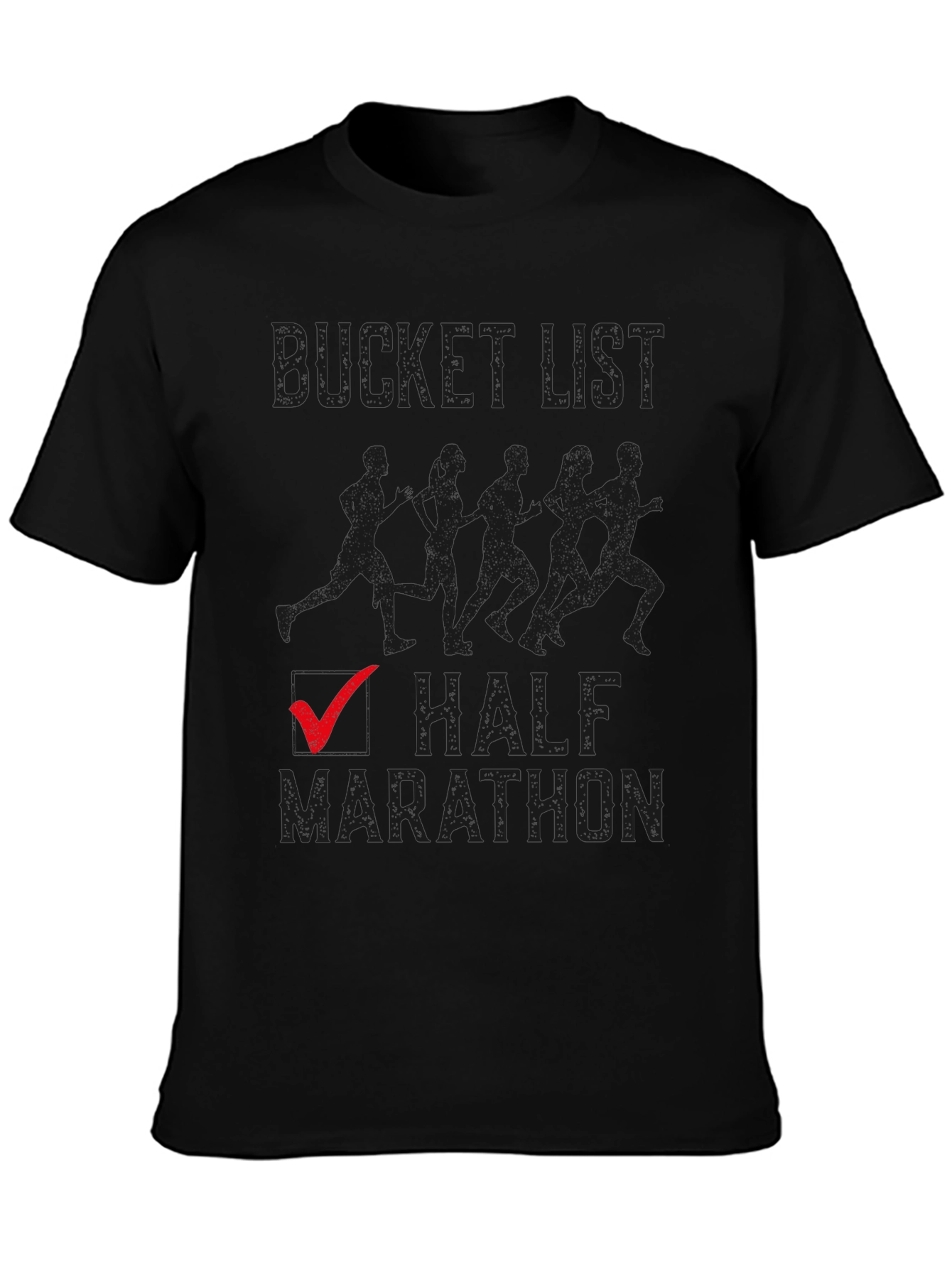 Bucket List Half Marathon Checked T-Shirt
