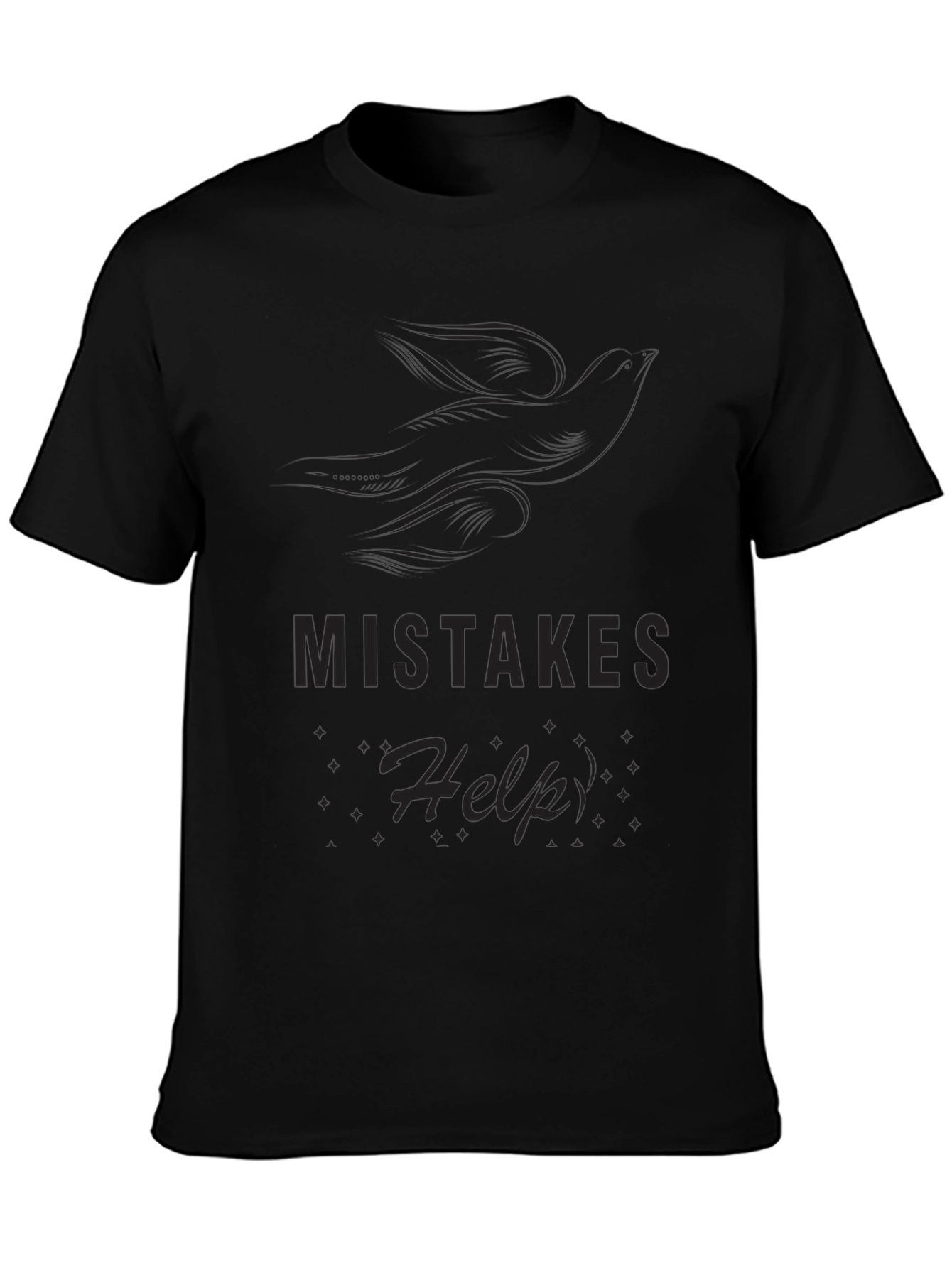Mistakes Help Black T-Shirt