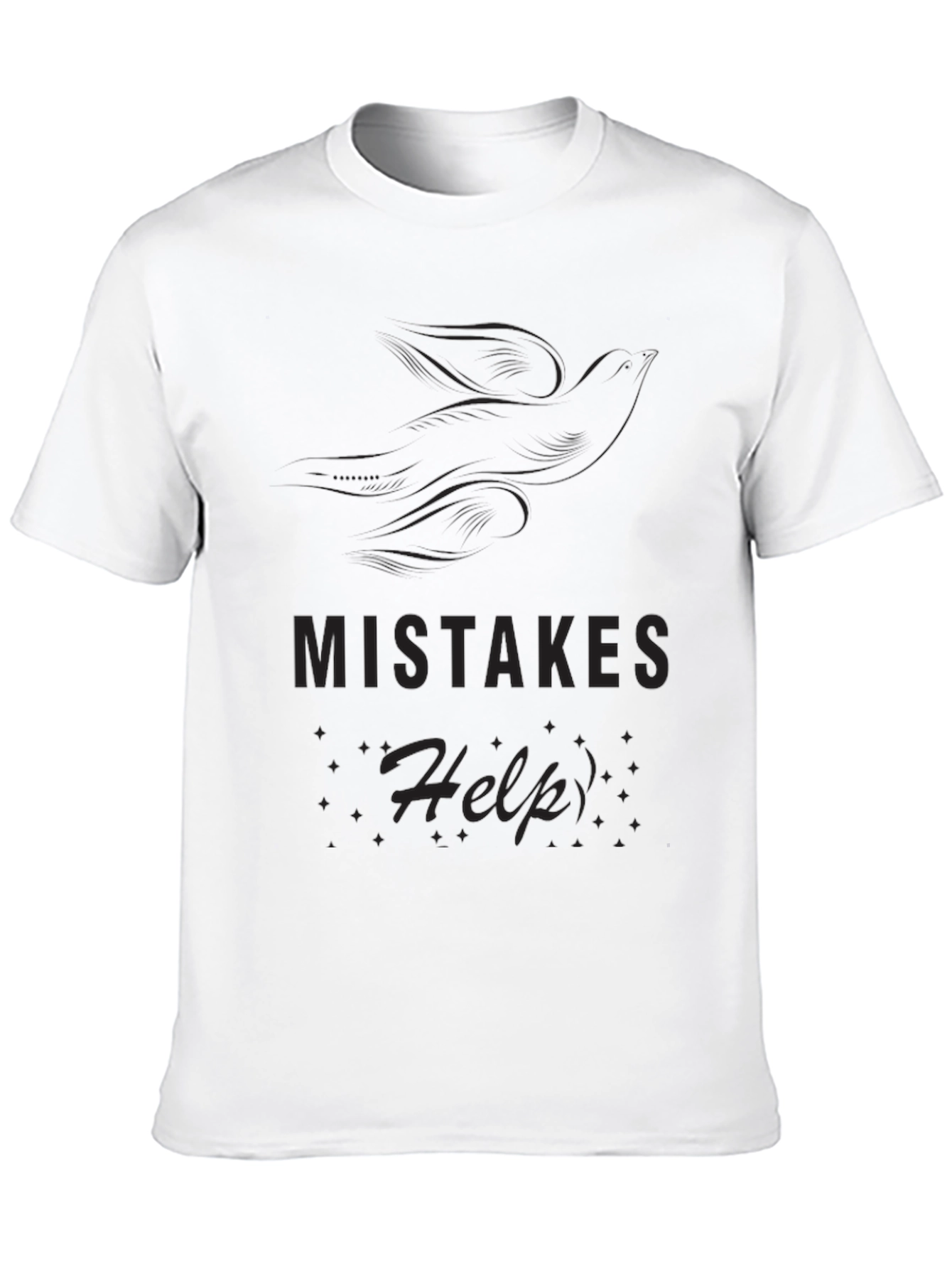 Mistakes Help Black T-Shirt
