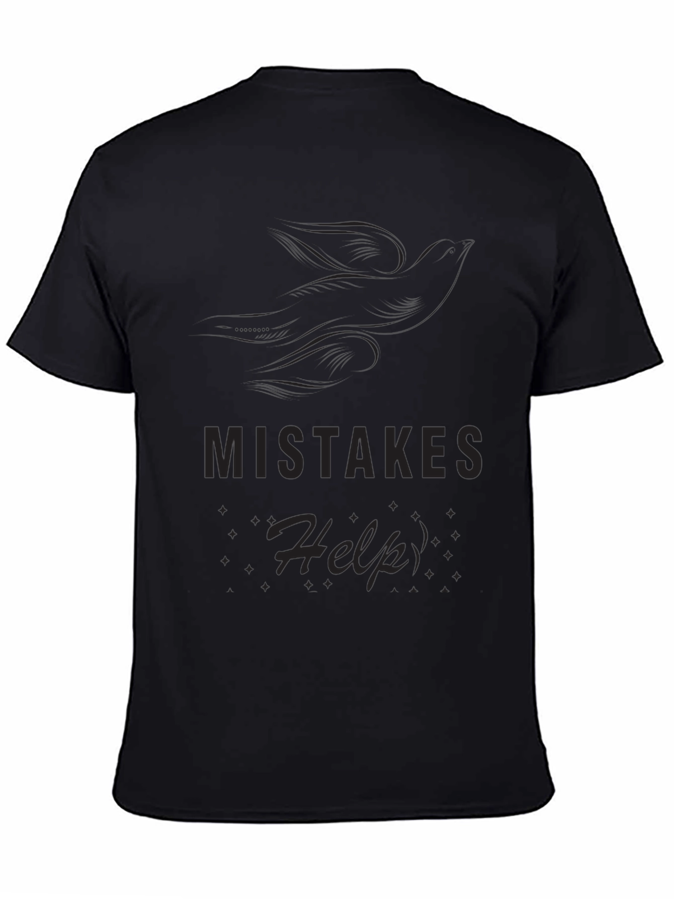Mistakes Help Black T-Shirt