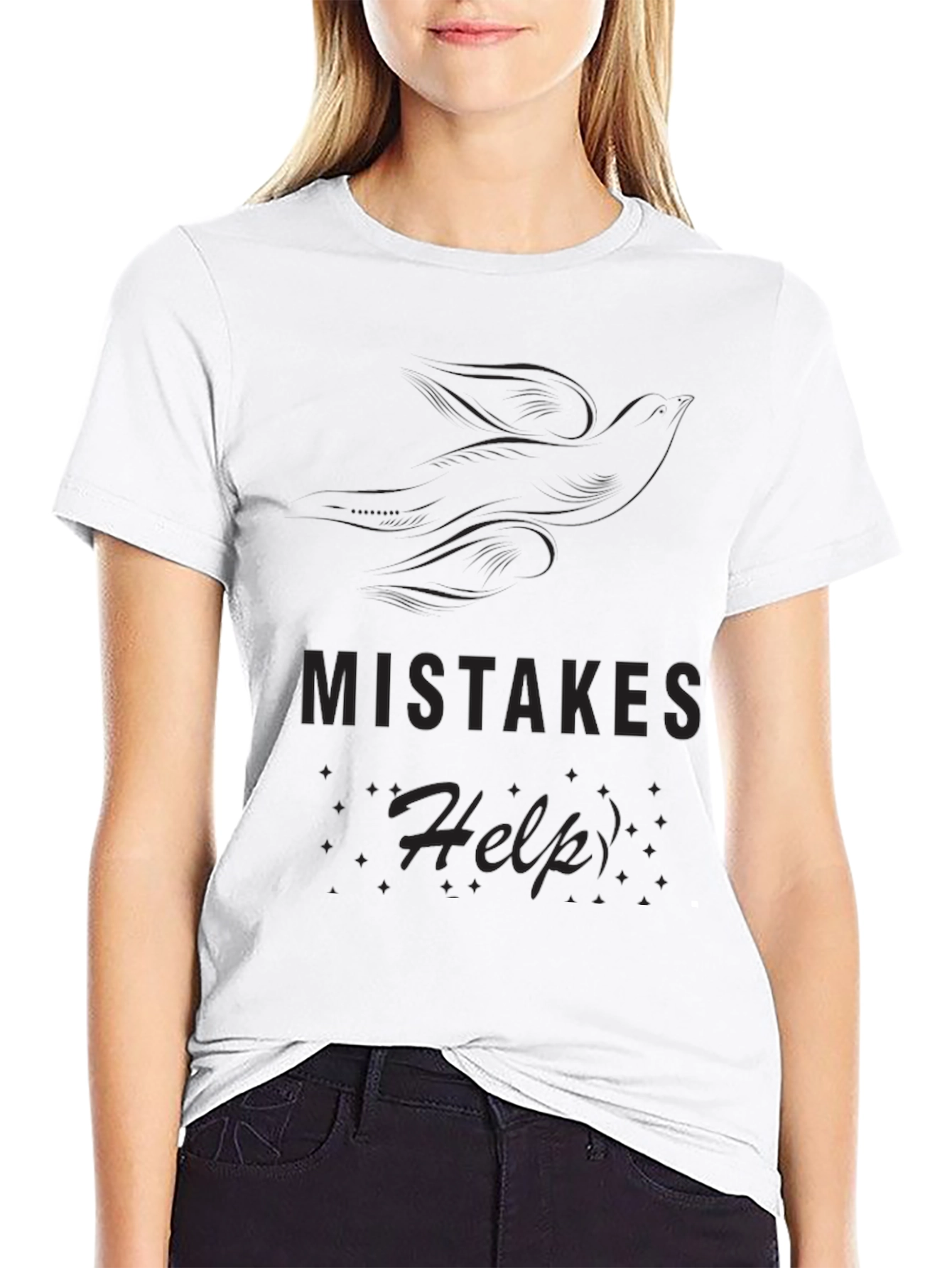 Mistakes Help Black T-Shirt