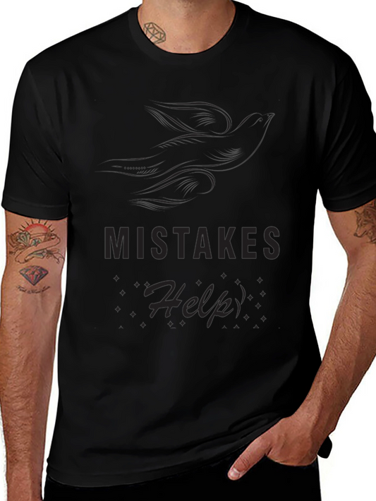Mistakes Help Black T-Shirt