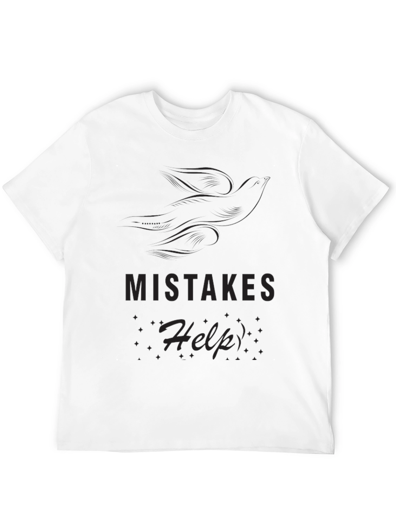 Mistakes Help Black T-Shirt