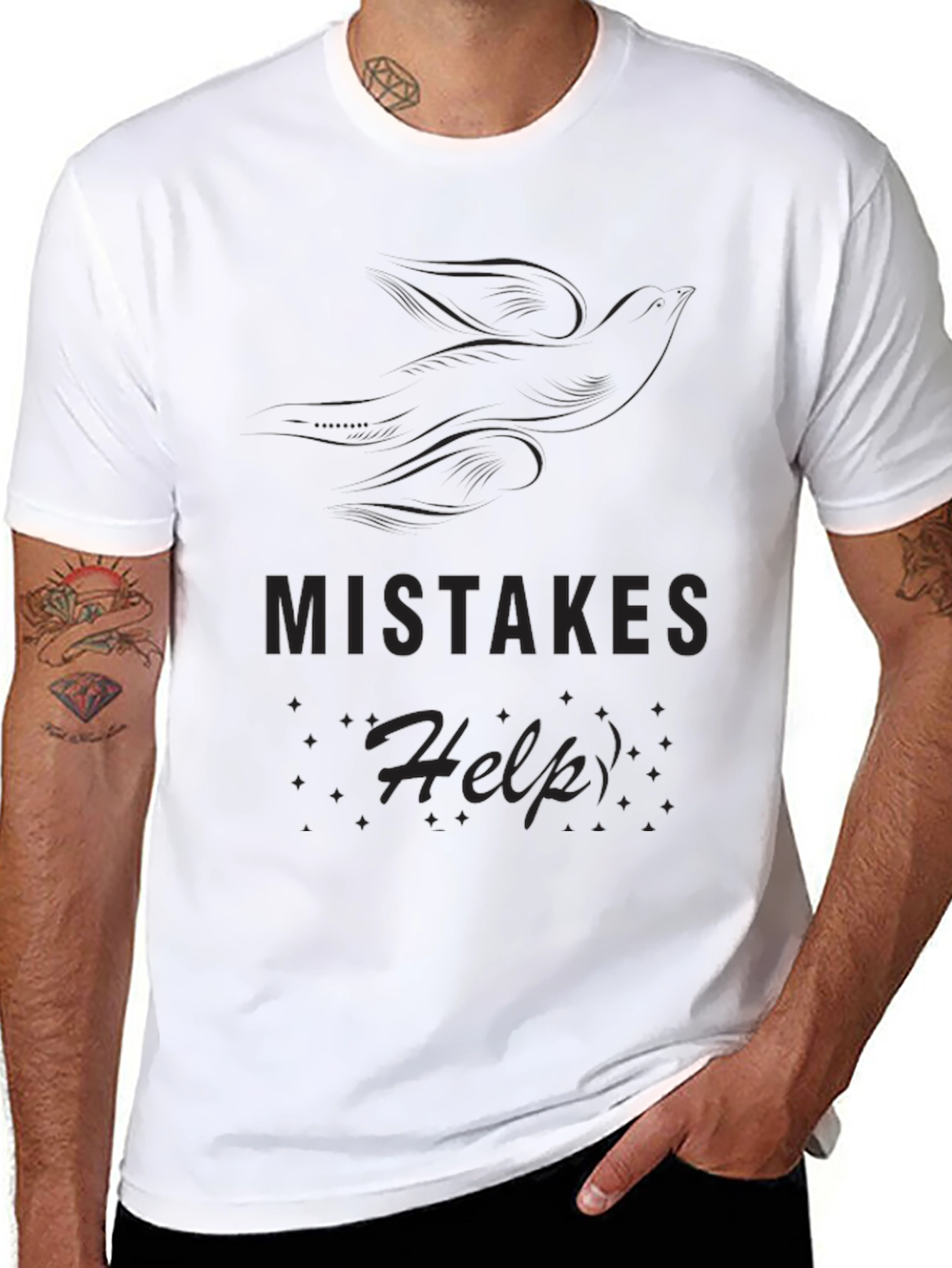 Mistakes Help Black T-Shirt