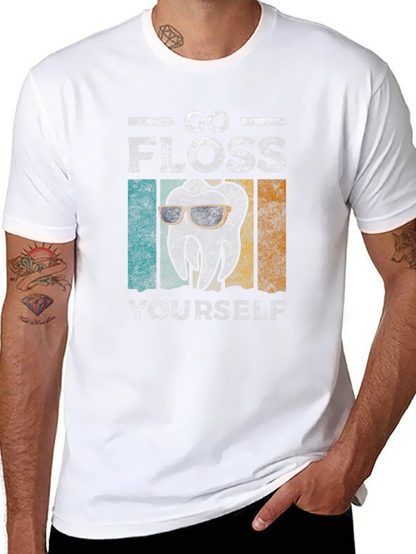 Go Floss Yourself T-Shirt - Dental Humor