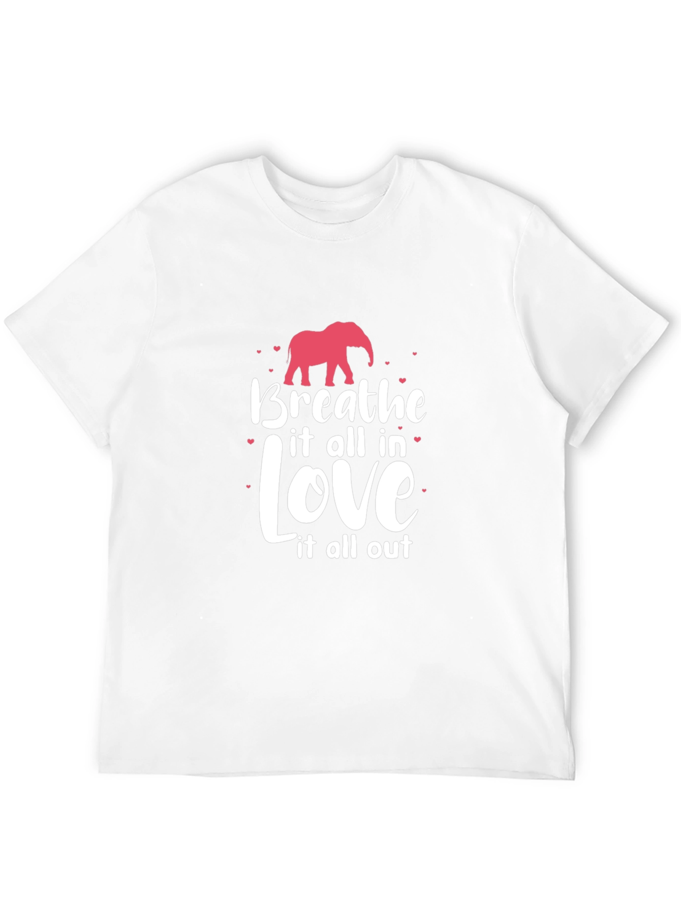 Breathe Love T-Shirt - Elephant Graphic Tee