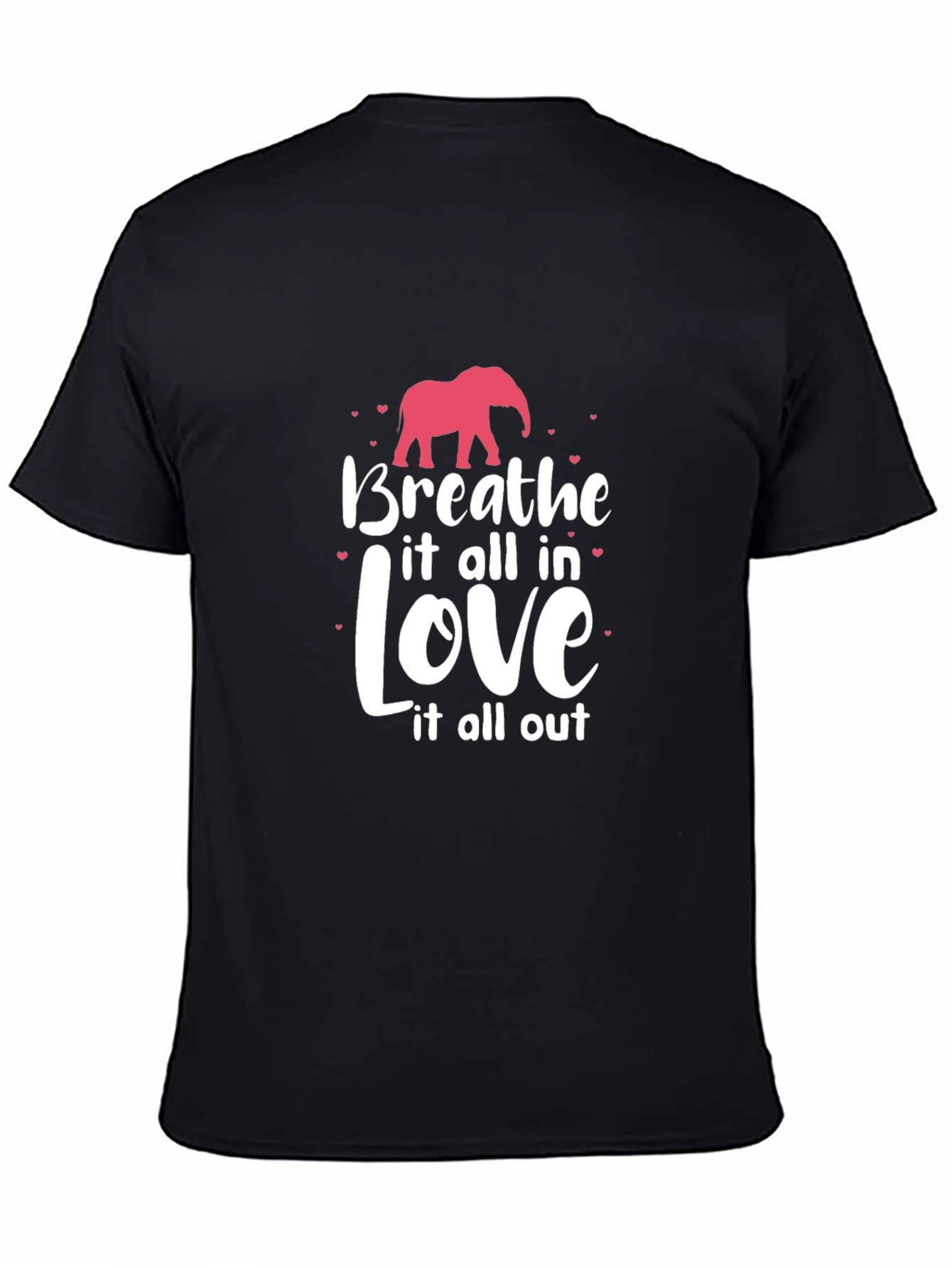 Breathe Love T-Shirt - Elephant Graphic Tee