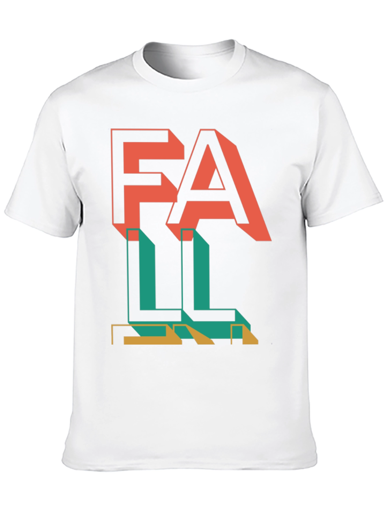 Fall Graphic Print Black T-Shirt