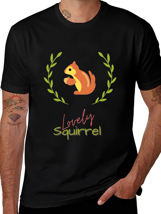 Lovely Squirrel Graphic Tee - Comfort & Style