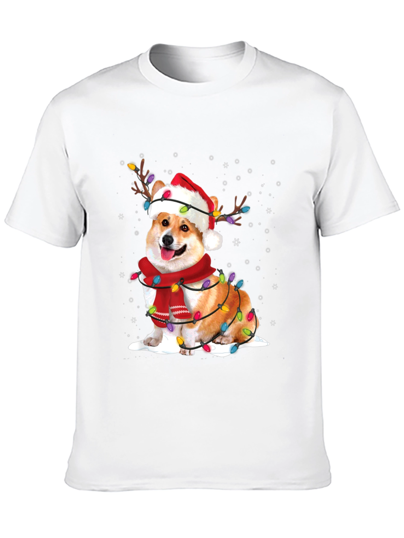 Festive Corgi Christmas T-Shirt