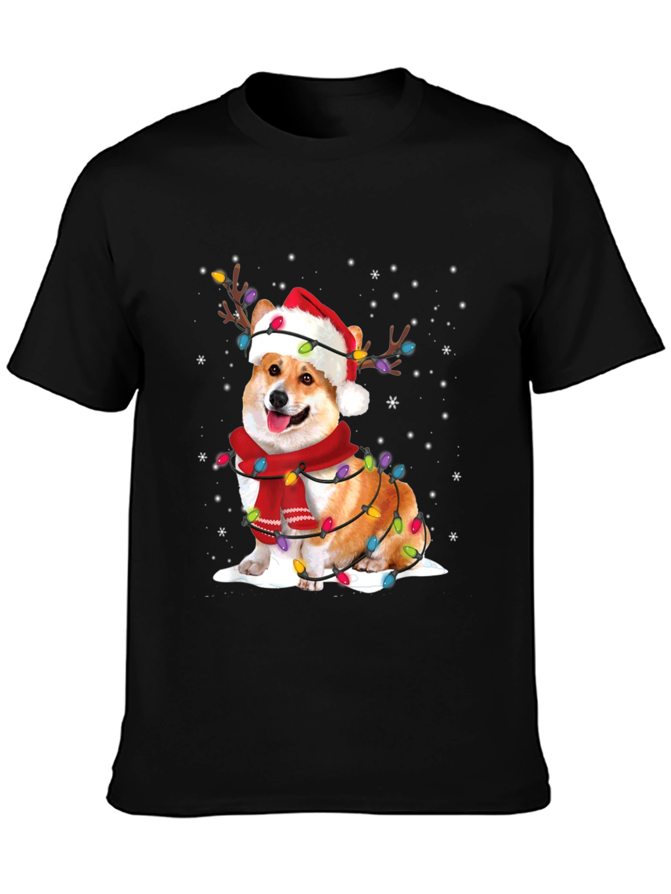 Festive Corgi Christmas T-Shirt
