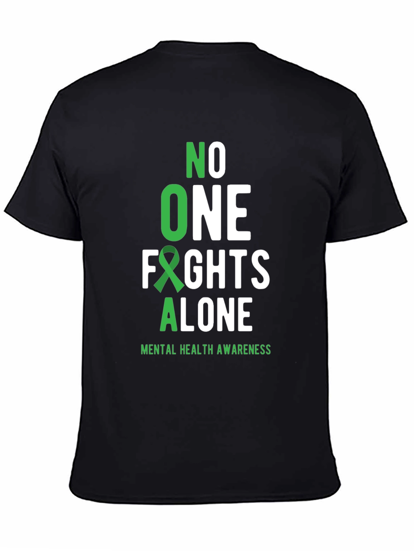 No One Fights Alone Mental Health Awareness T-Shirt